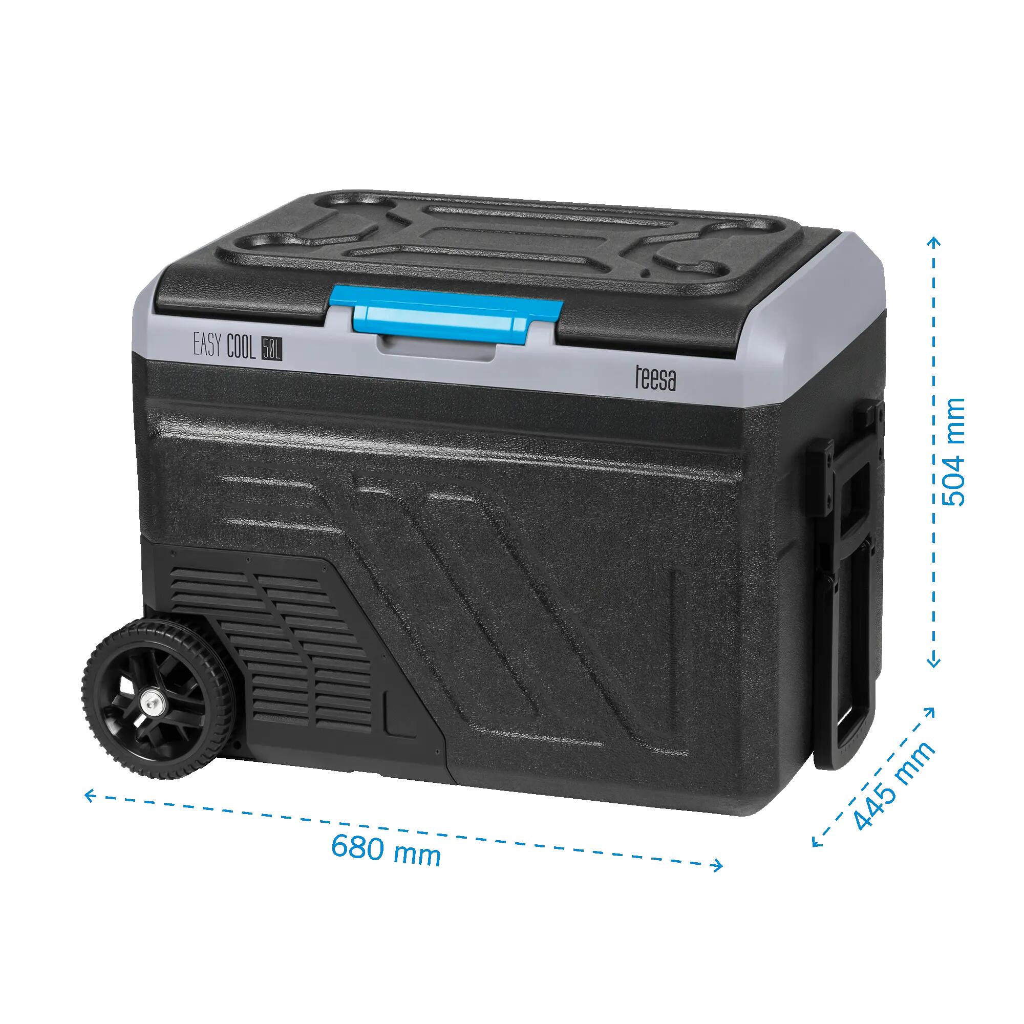 50L AC/DC/Batterie APP Räder Touring Auto Kompressor-Kühlschrank 5/7