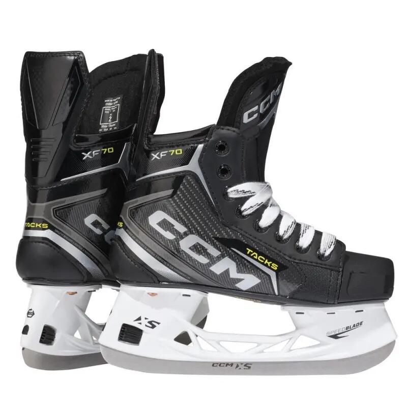 CCM Tacks XF 70 Hockey Skates, REGULAR, Junior-Intermediate 2,5, EU 35,5 black