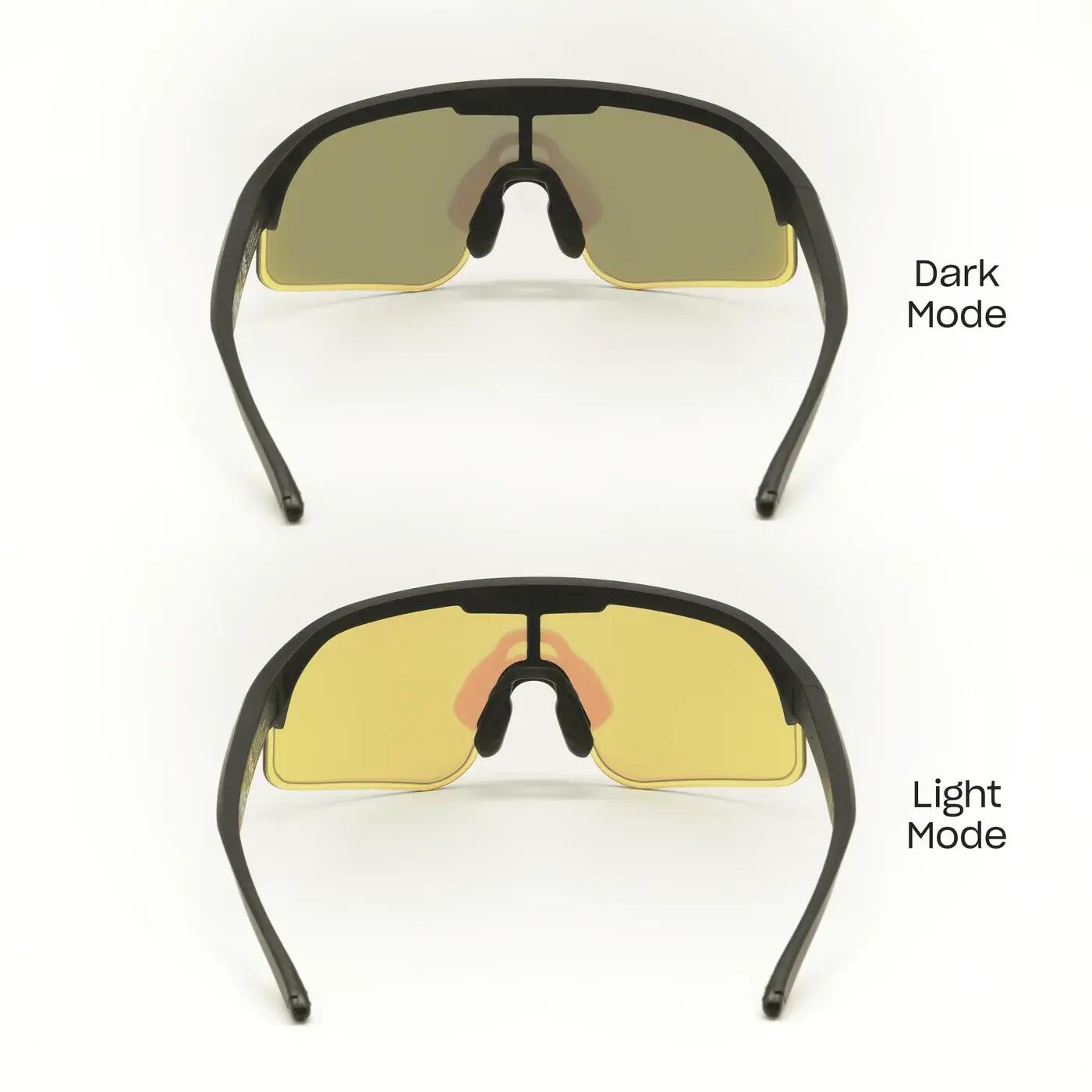 Lunettes de Soleil de Sport Électrochromiques C1 Noir Mat - Vert Revo 5/6