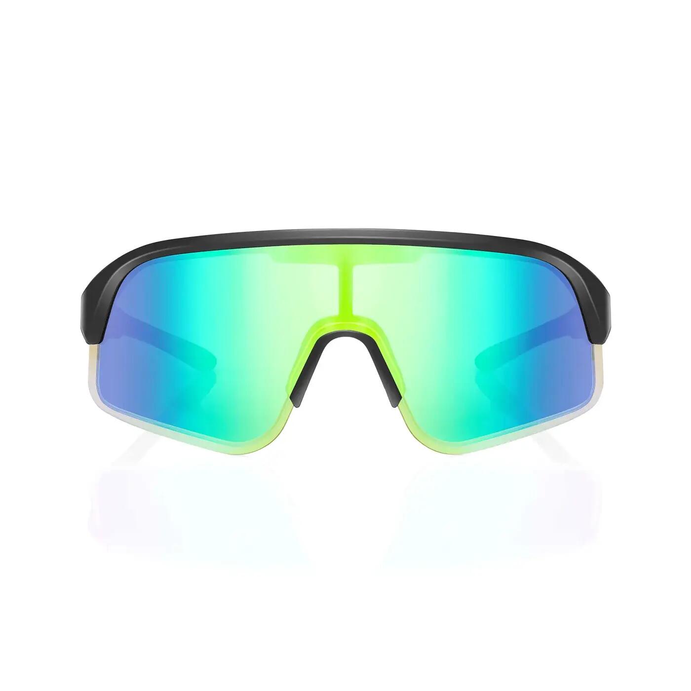 Lunettes de Soleil de Sport Électrochromiques C1 Noir Mat - Vert Revo 2/6