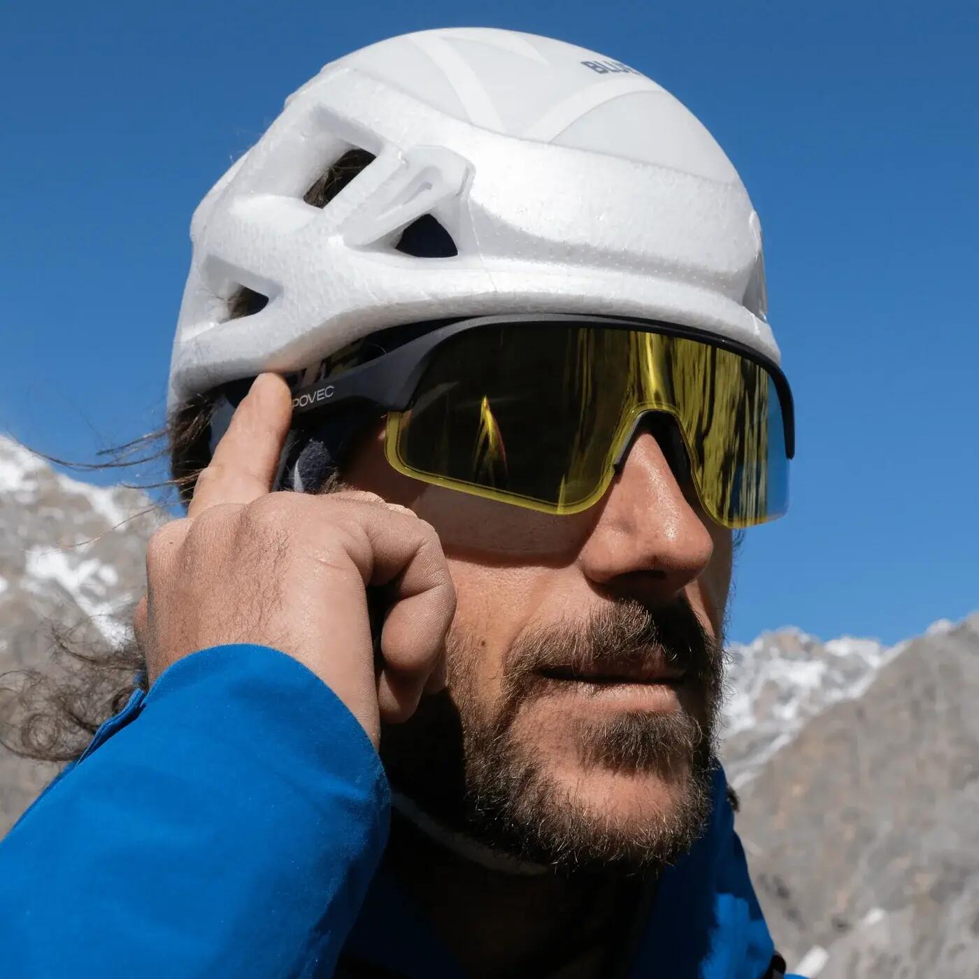 Occhiali da Sole Sportivi Elettrocromici C1 Nero Opaco - Oro Revo 7/7