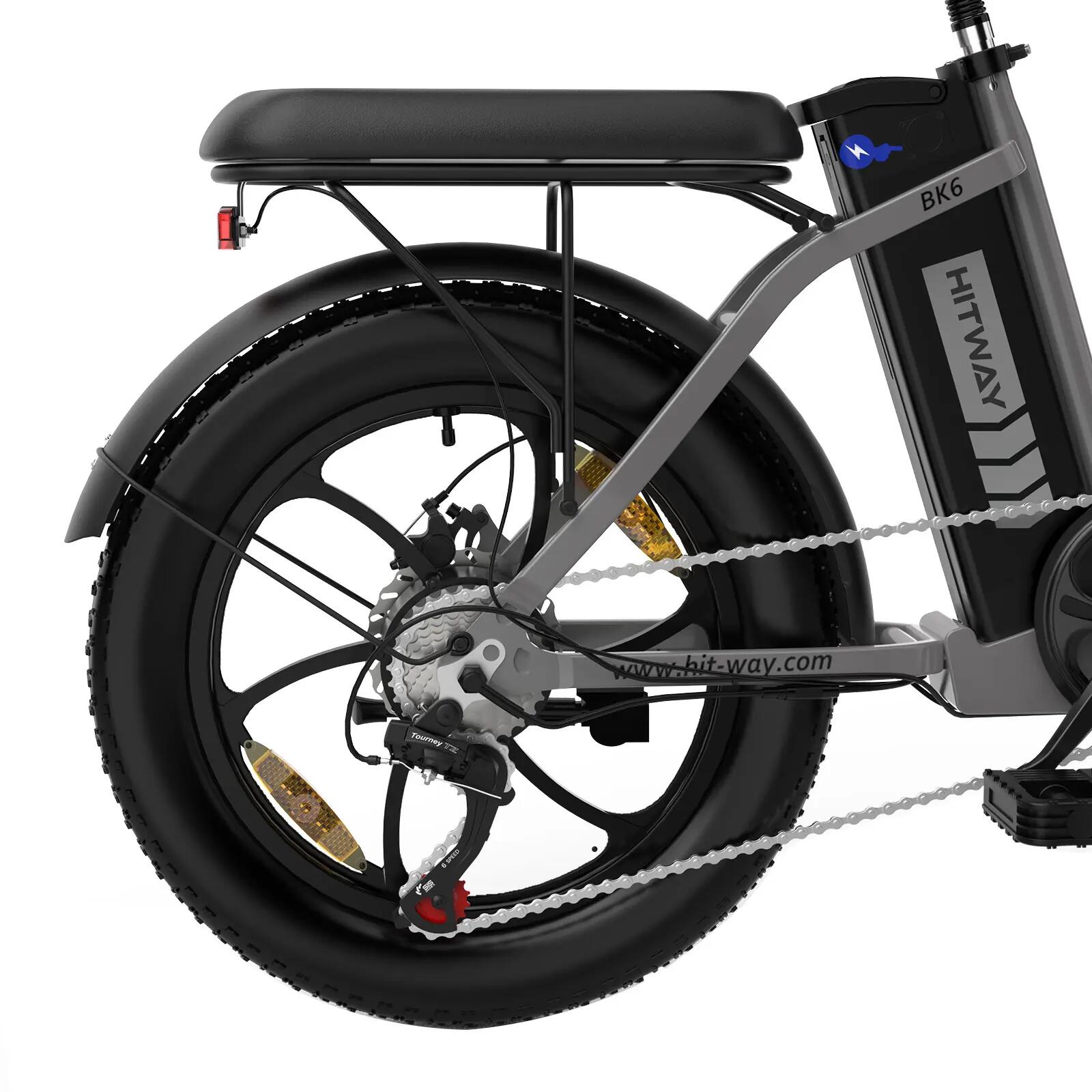Bicicleta elétrica dobrável Fat Bike urbana BK6S 5/6