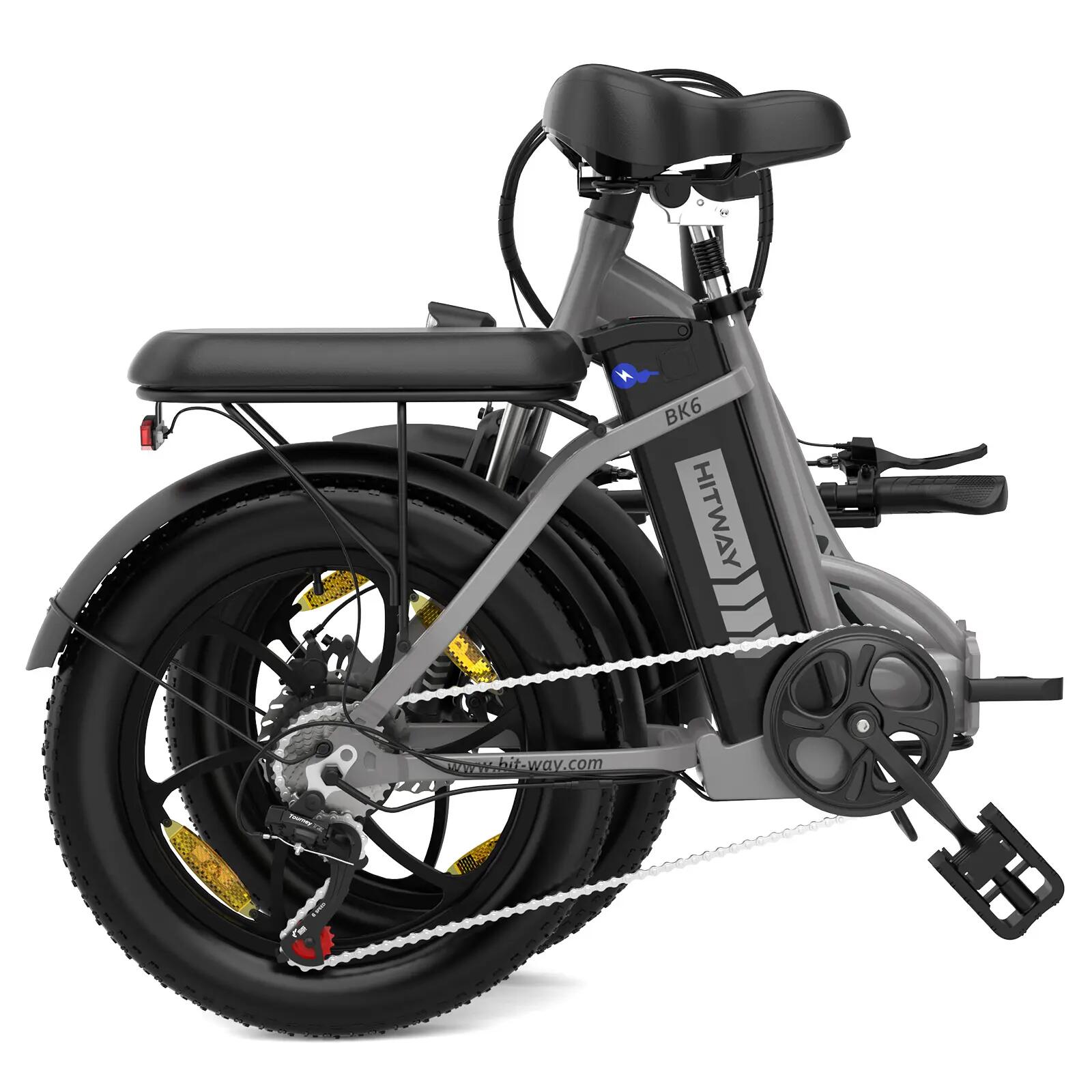 Bicicleta elétrica dobrável Fat Bike urbana BK6S 4/6