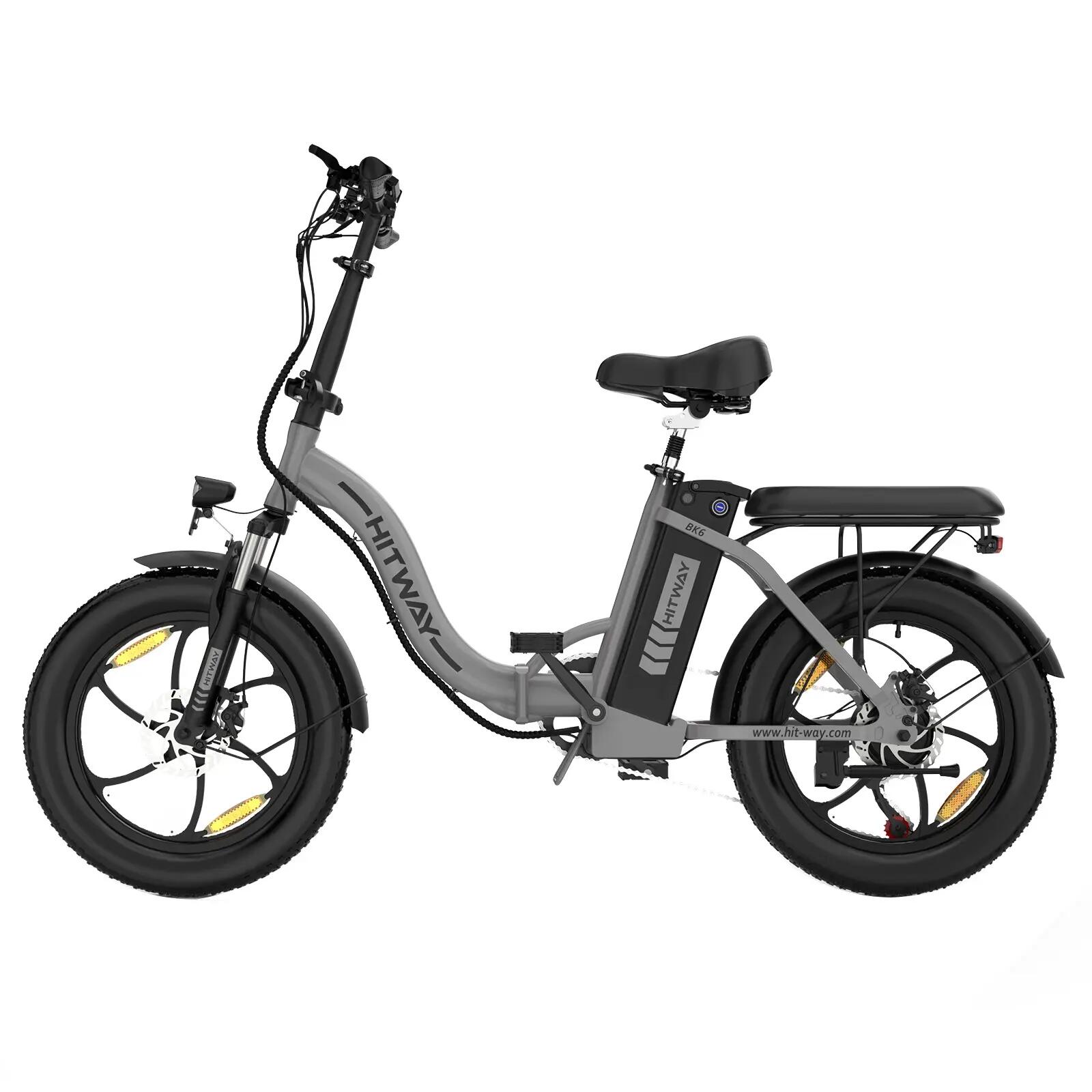 Bicicleta elétrica dobrável Fat Bike urbana BK6S 3/6