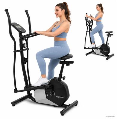 Crosstrainer & hometrainer 2in1 hybride, hartslagsensoren, tablethouder, ct 6