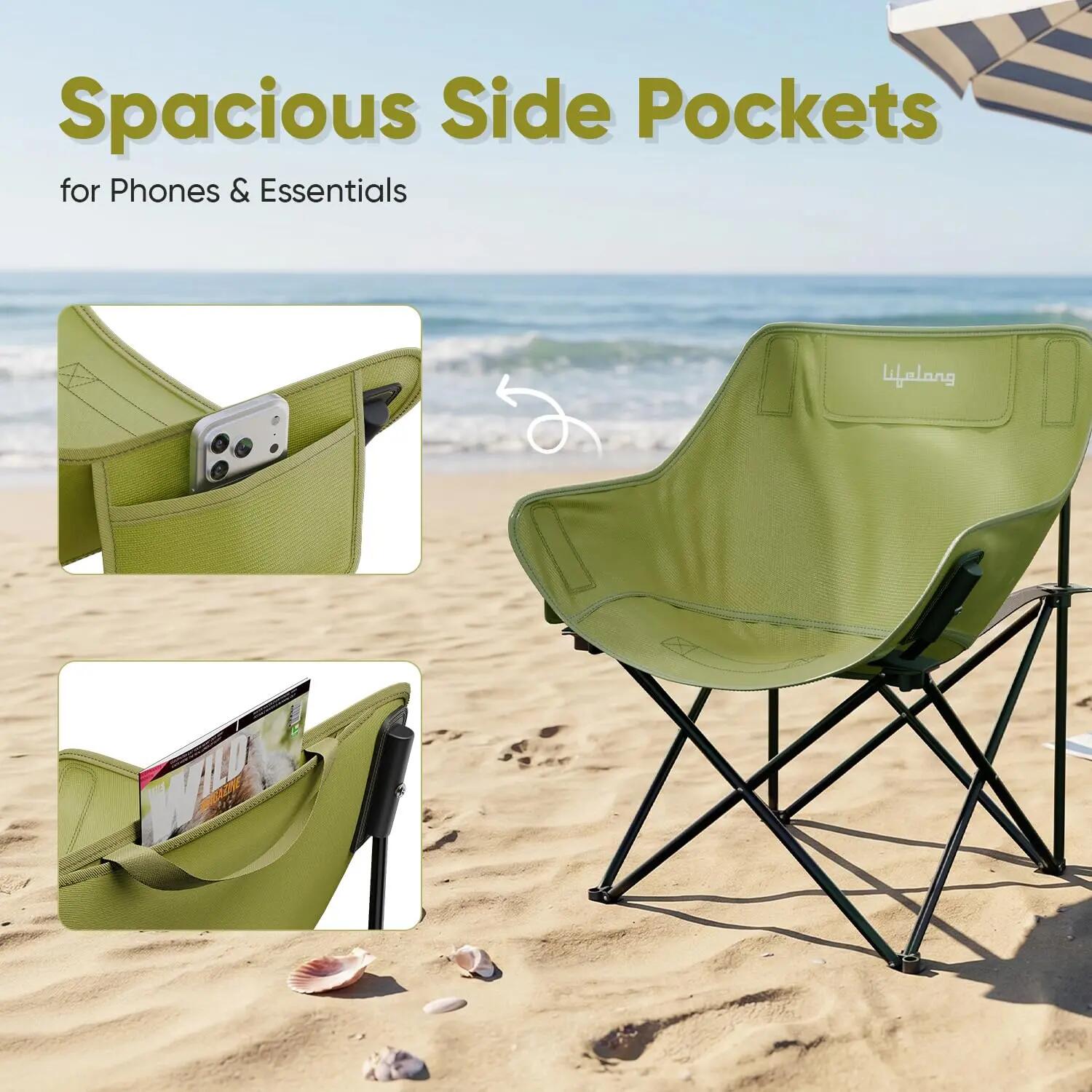 Lifelong Foldable Camping Chair for Travelling -  3