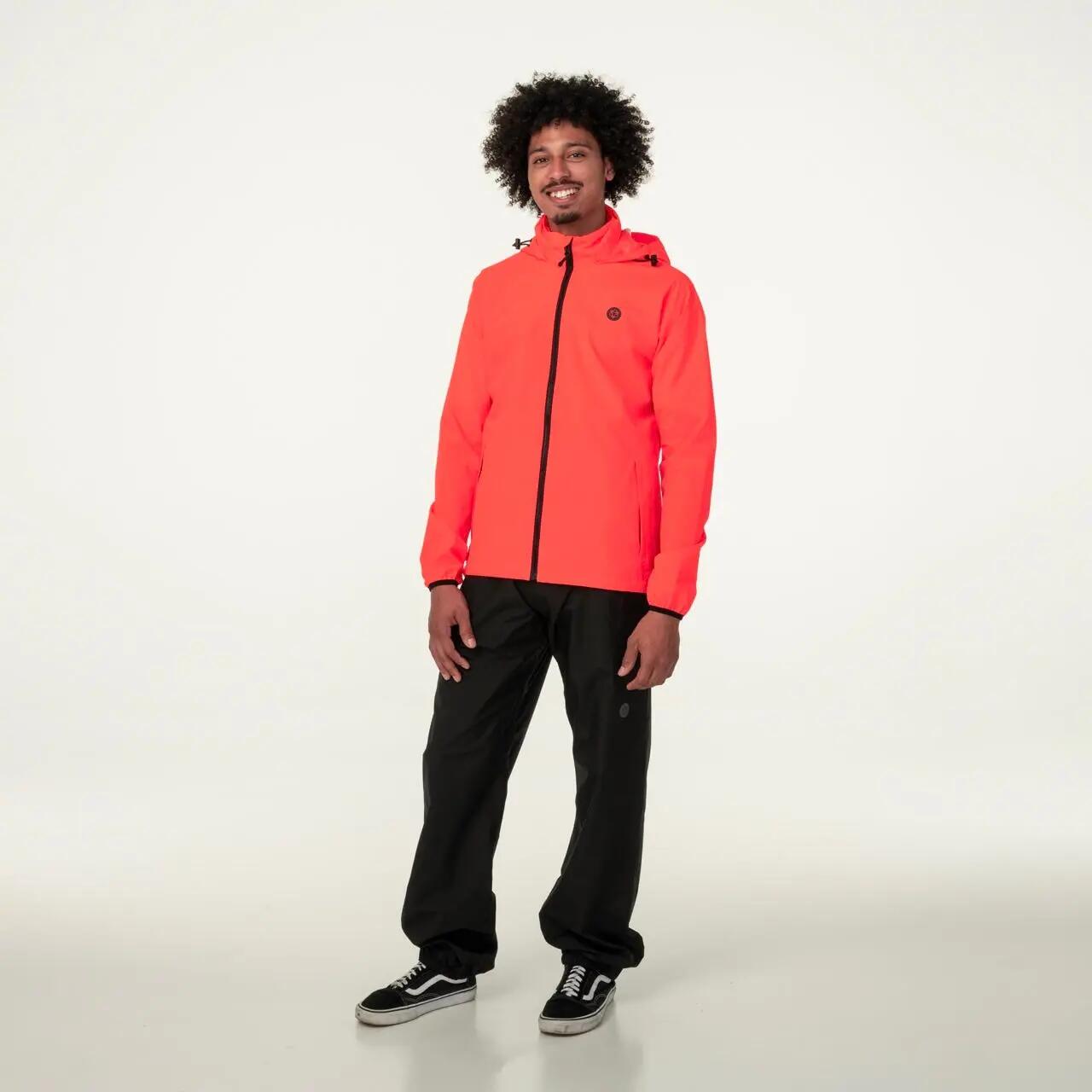 Chaqueta impermeable ciclismo urbana transpirable alta visibilidad Essential Go 4/7