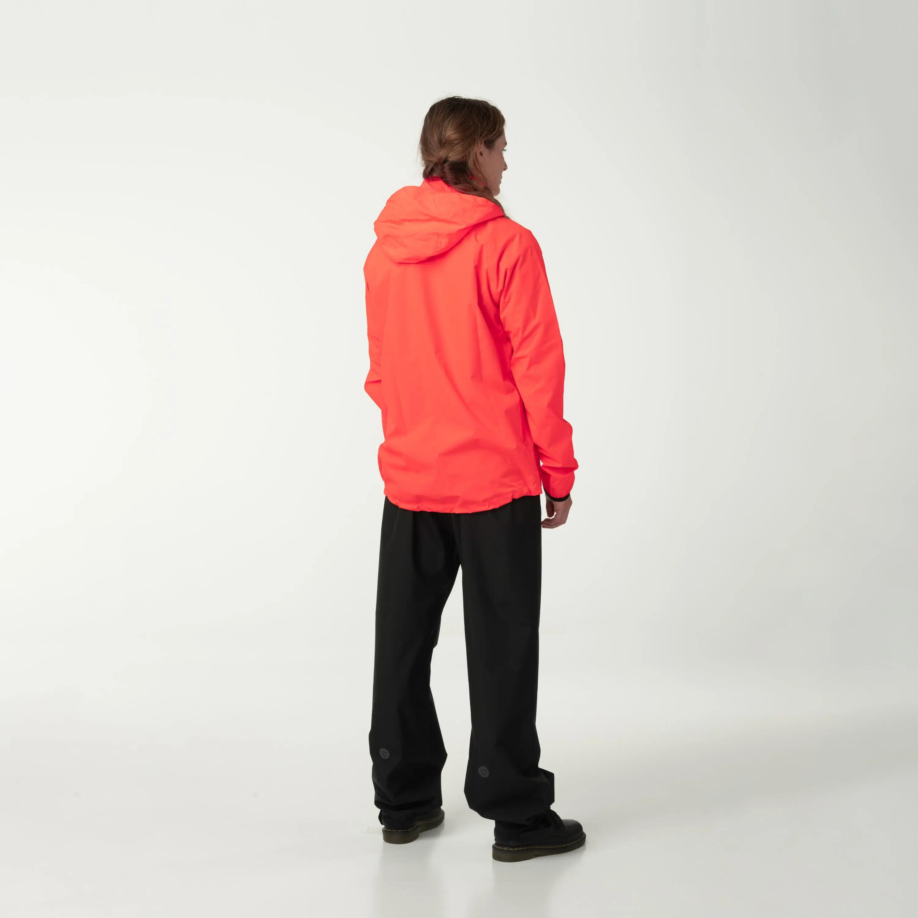 Chaqueta impermeable ciclismo urbana transpirable alta visibilidad Essential Go 3/7