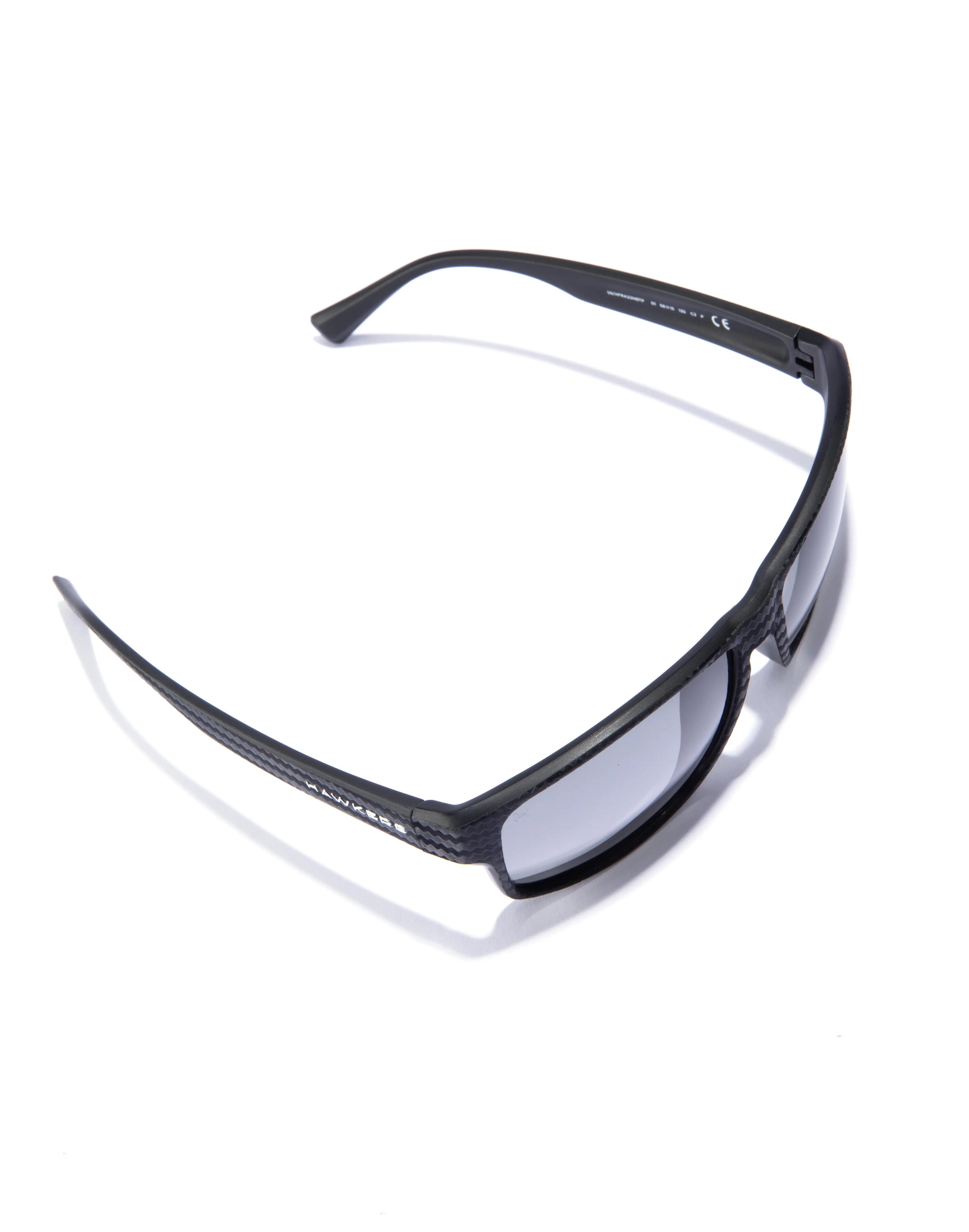 HAWKERS Zonnebril mannen en vrouwen gepolariseerd FASTER RAW POLARIZED BLACK 4/6