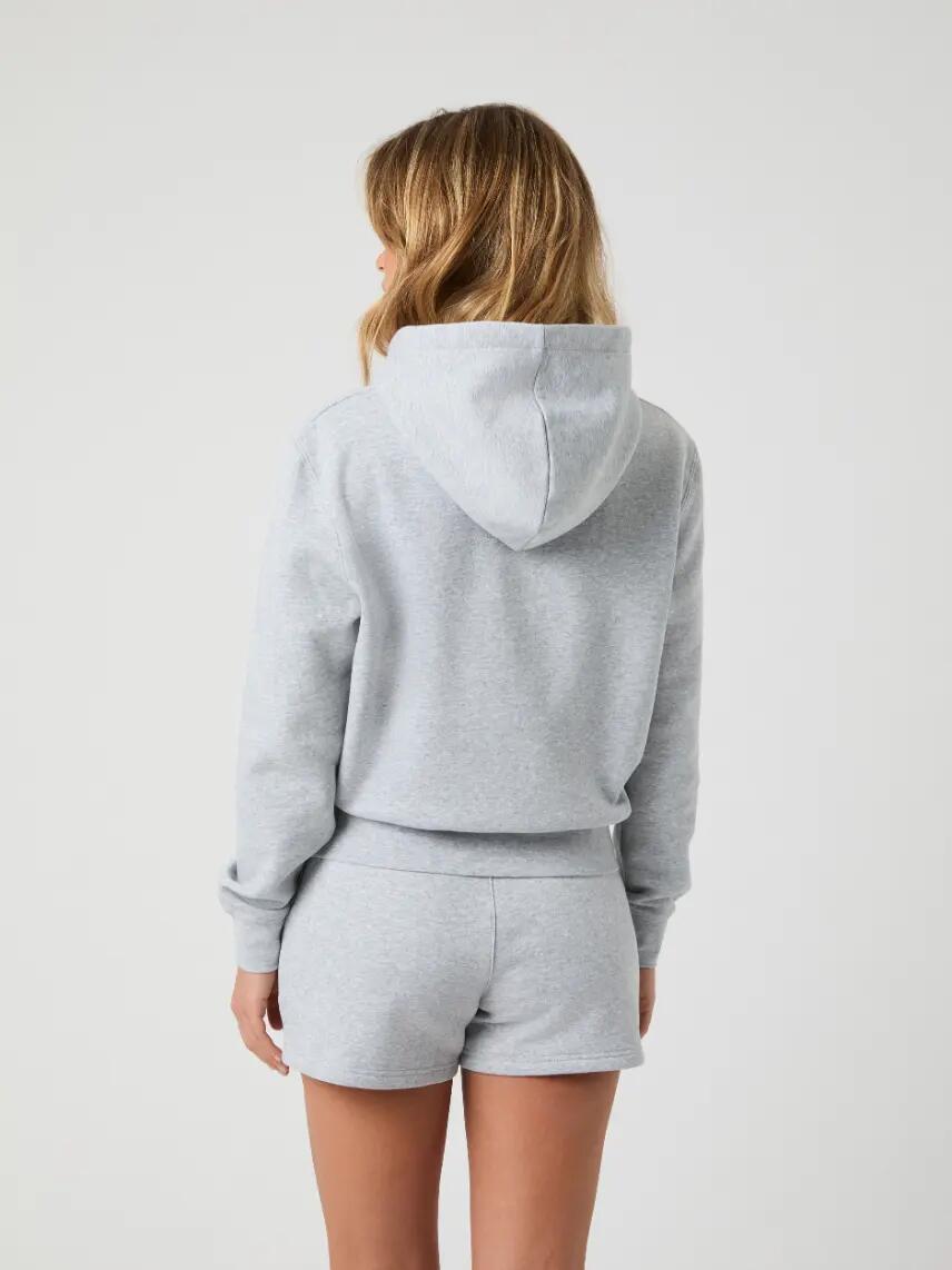 bjorn_borg CENTRE HOODIE femme LIGHT GREY MELANGE 2/5