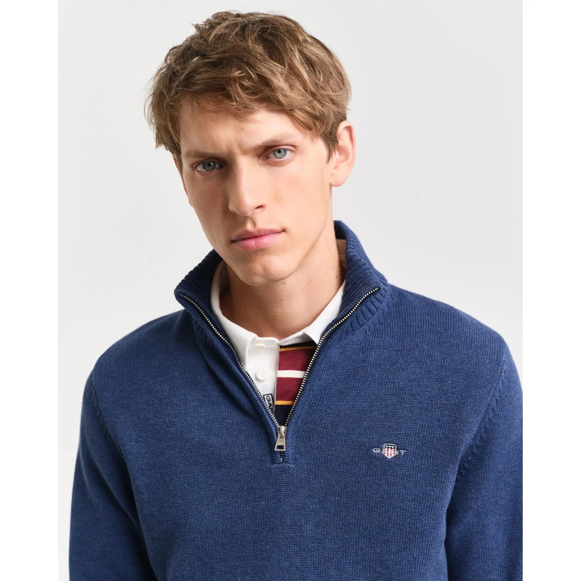Pull à col montant demi-zip Gant Casual 6/6