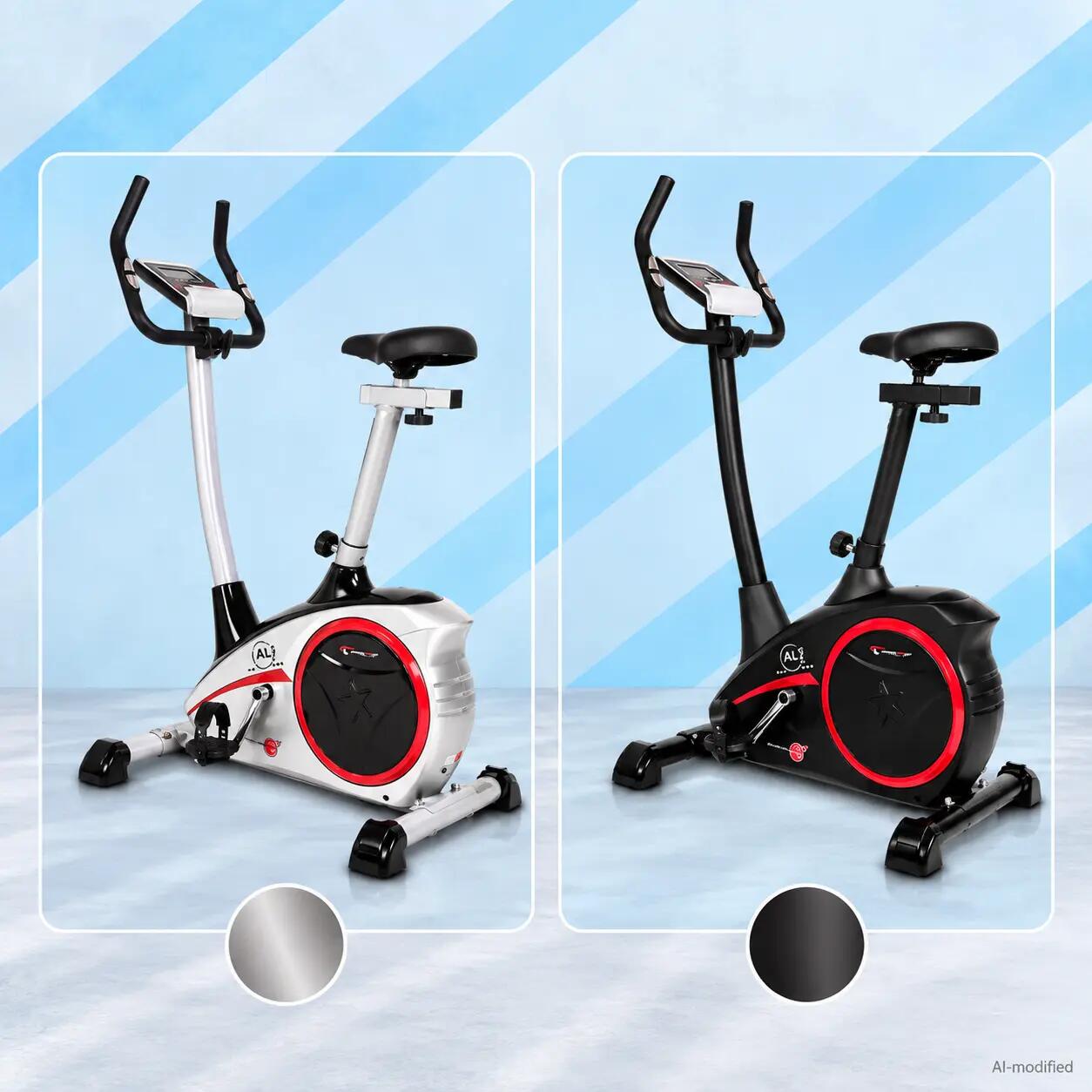 Vélo d'appartement - 9kg frein magnétique - inusable - 150kg - AL 2 - silber 5/9