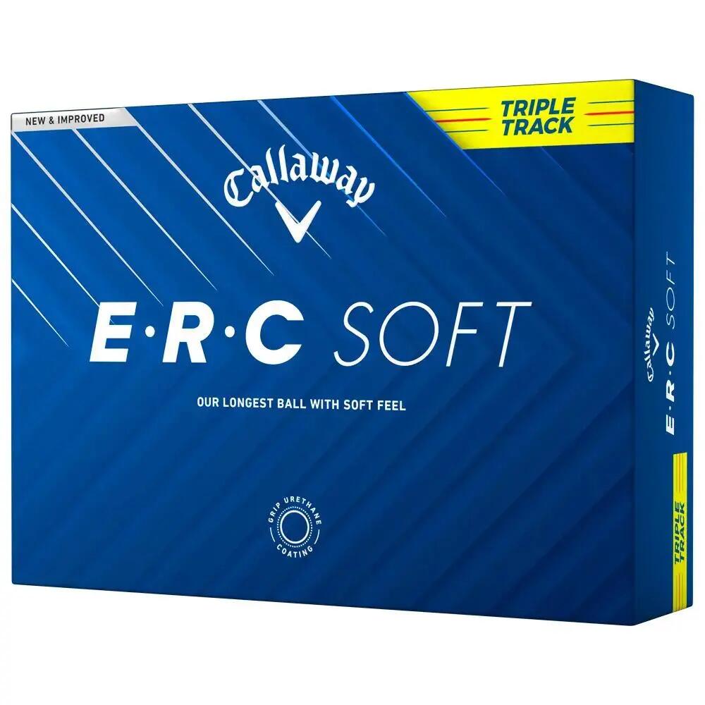 Callaway ERC Soft Triple Track Golfbal 12 Pack geel 1/4