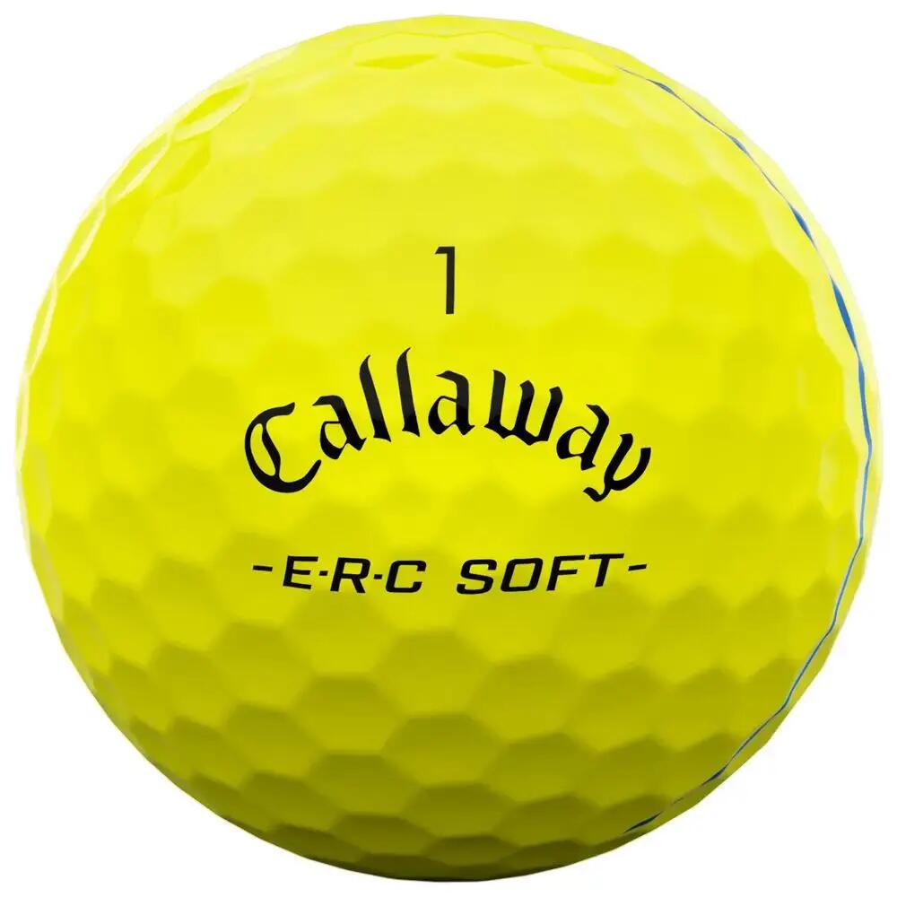 Callaway ERC Soft Triple Track Golfbal 12 Pack geel 3/4