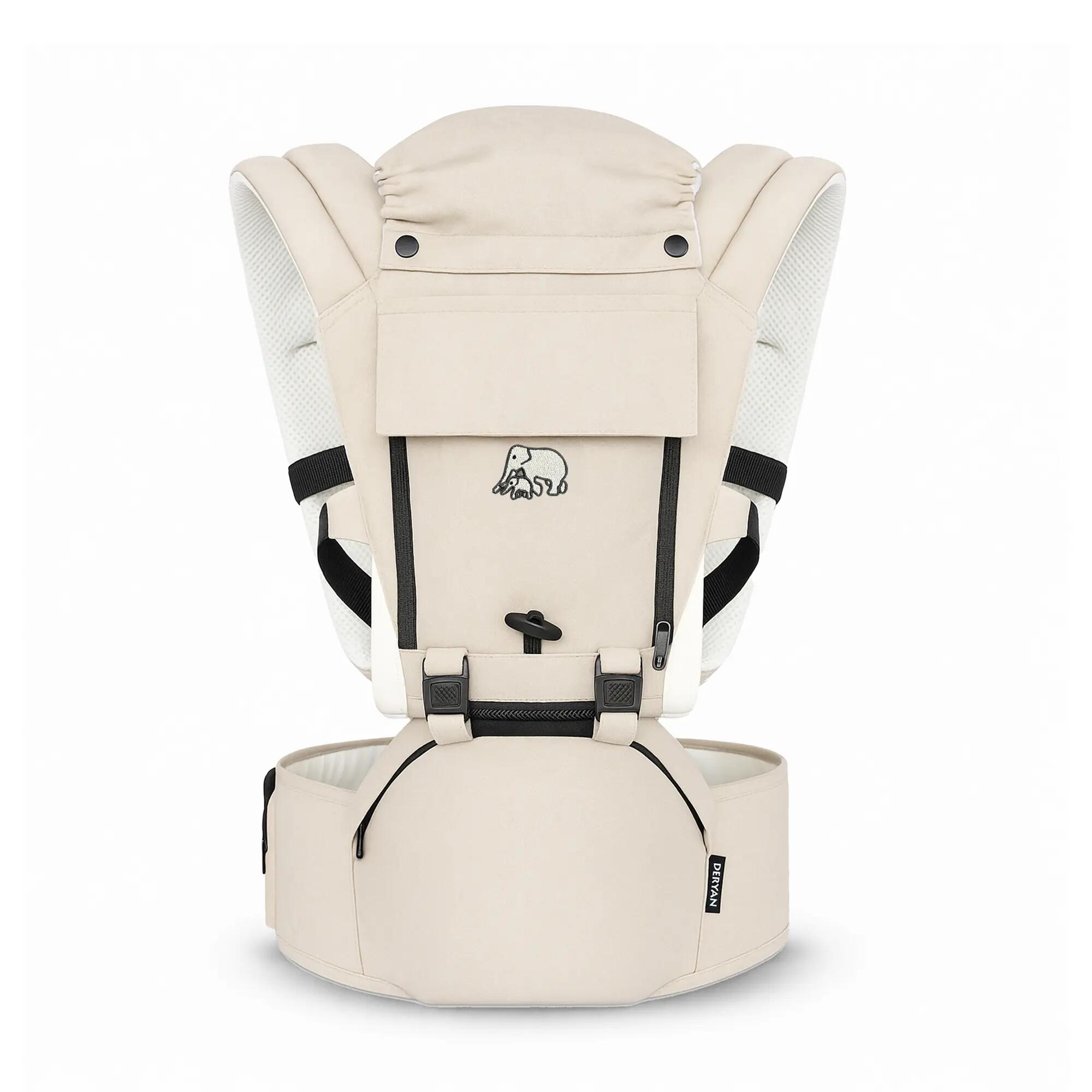 Pack Luxe Ergonomic Baby Carrier - Babytrage + Aufbewahrungstaschen 3/8