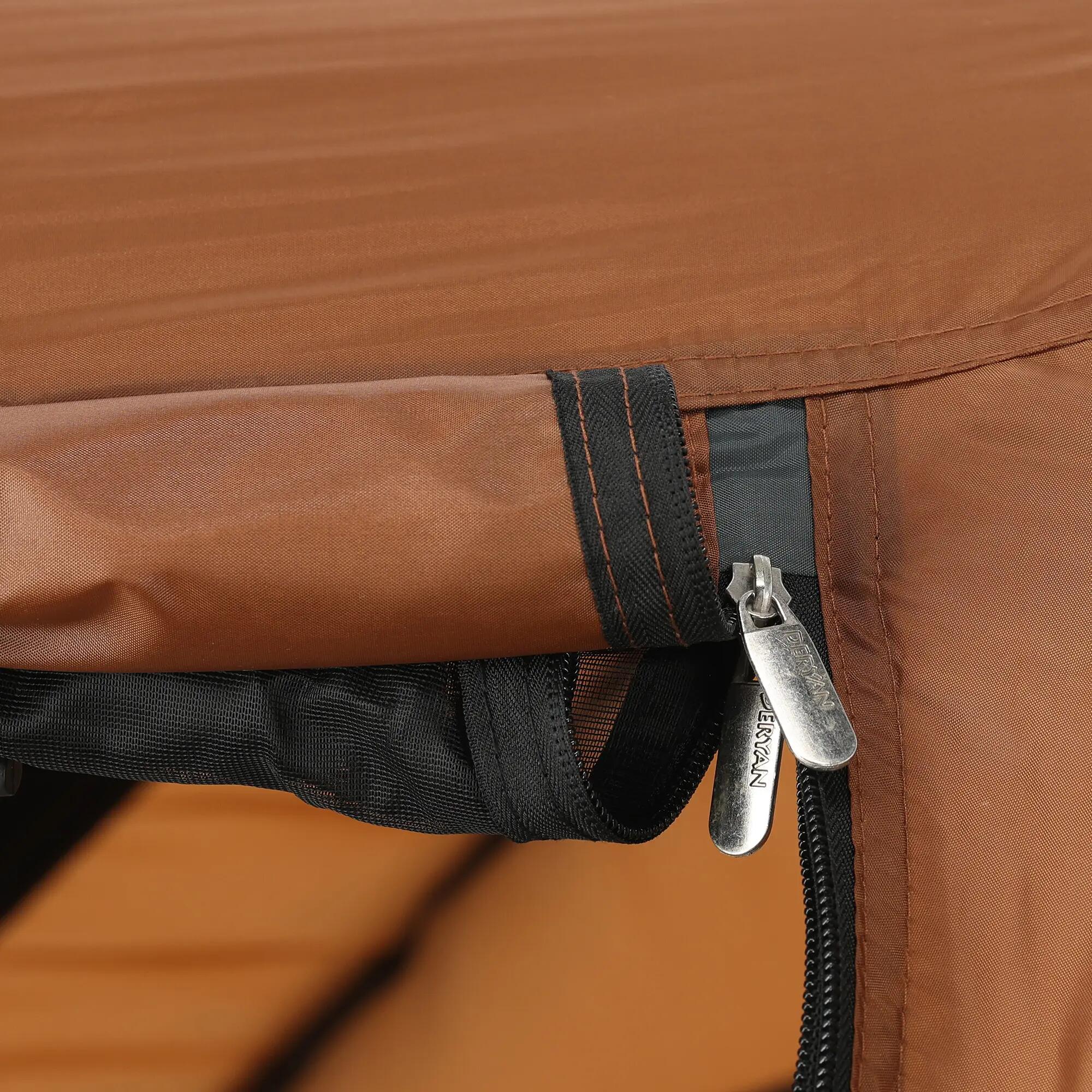 Peuter Luxe Campingbedje - Inclusief zelfopblaasbare matras - Caramel 7/8