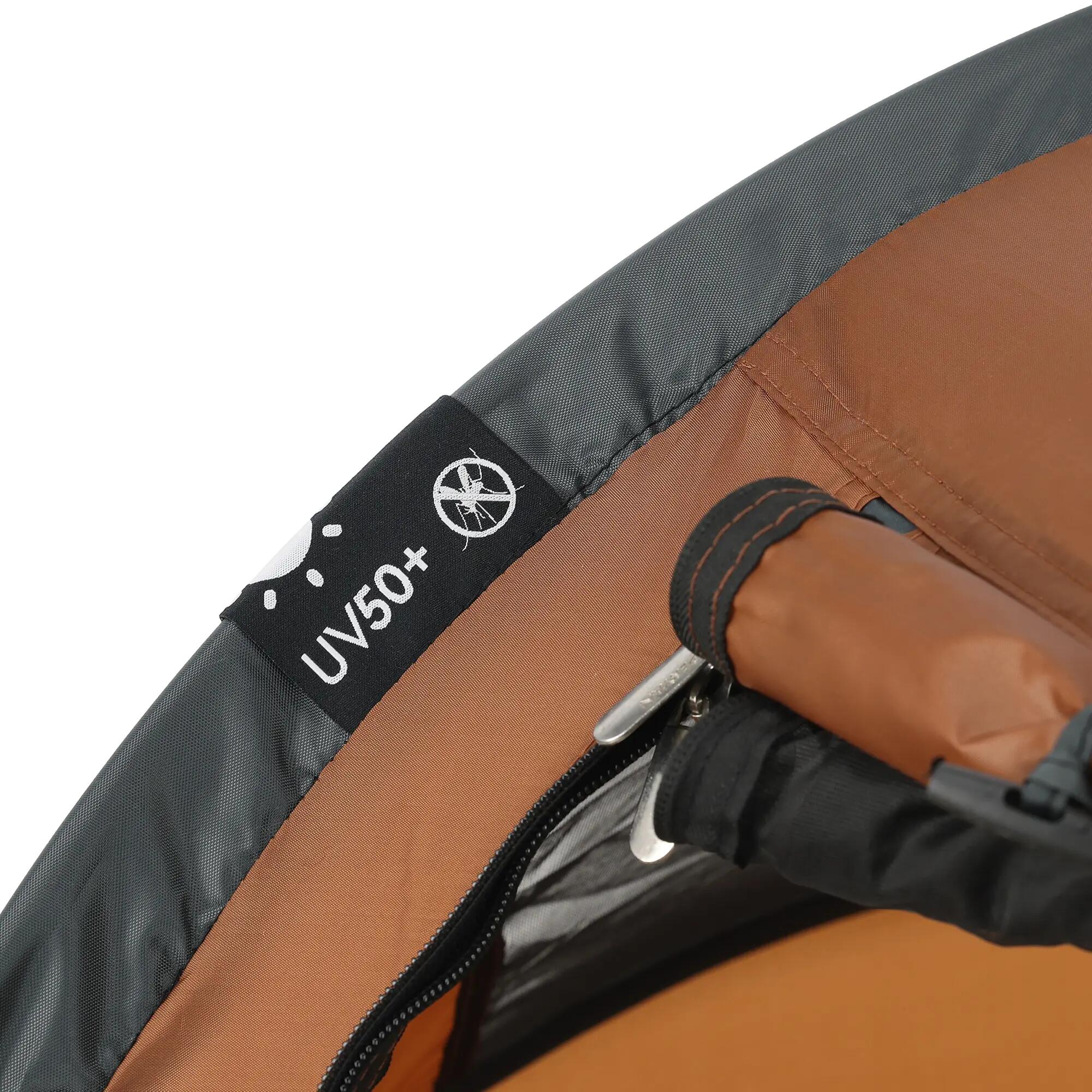 Peuter Luxe Campingbedje - Inclusief zelfopblaasbare matras - Caramel 6/8