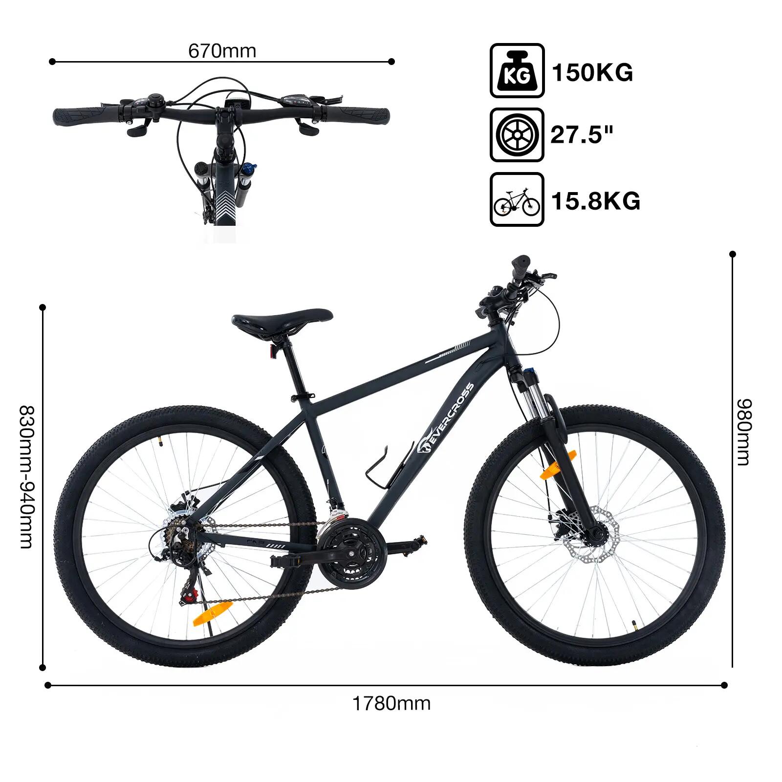 Rower górski 27,5" - 21 biegów - Amortyzacja - Hamulce tarczowe - EM3 PRO 2/15