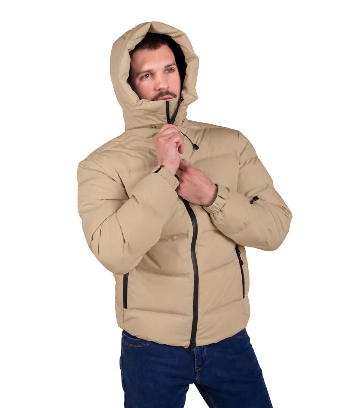Chaqueta Térmica de Plumas 850 cuins Wendigo Impermeable Unisex Beige 3/5