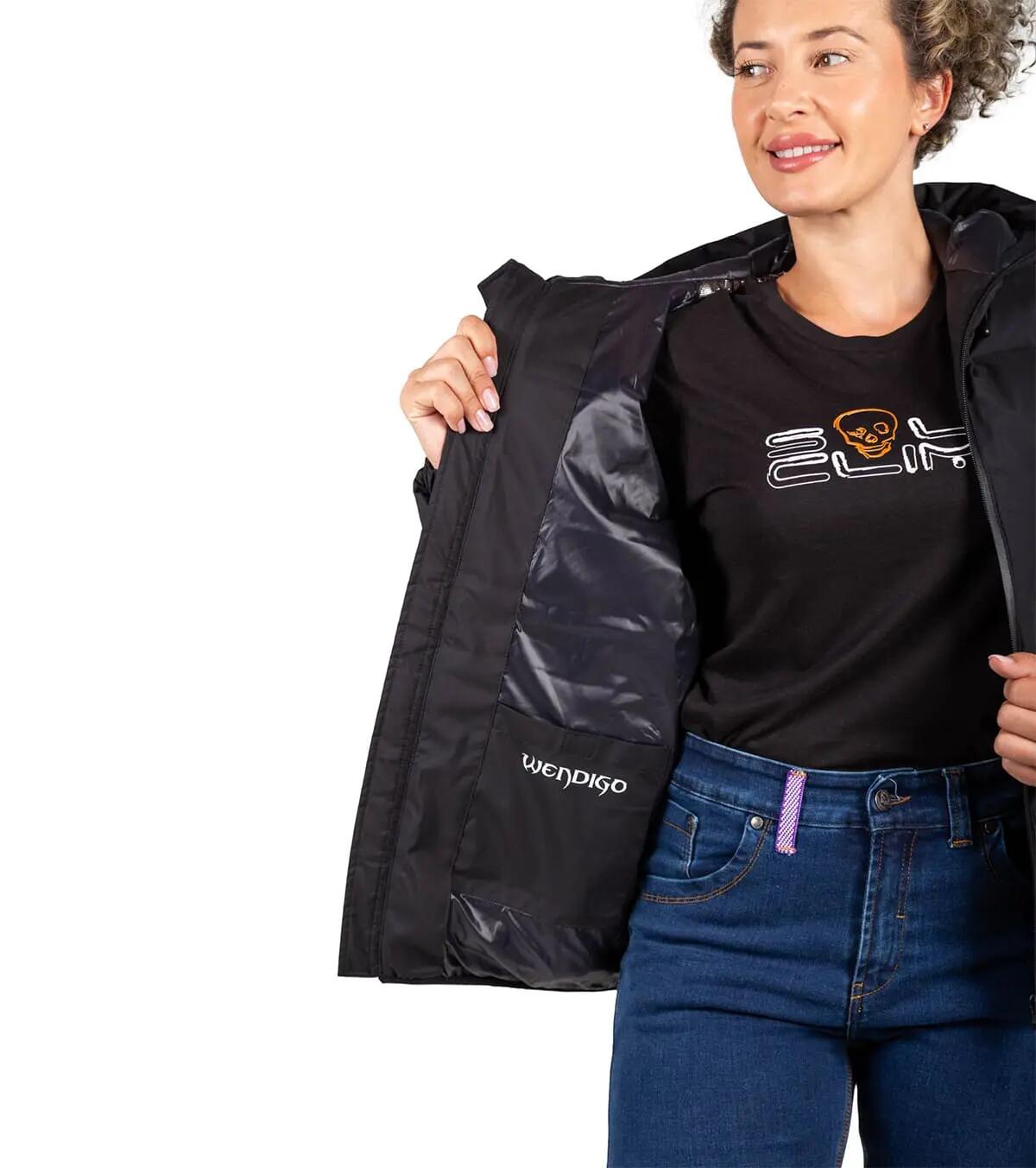 Chaqueta Térmica de Plumas 850 cuins Wendigo Impermeable Unisex Negro 2/5