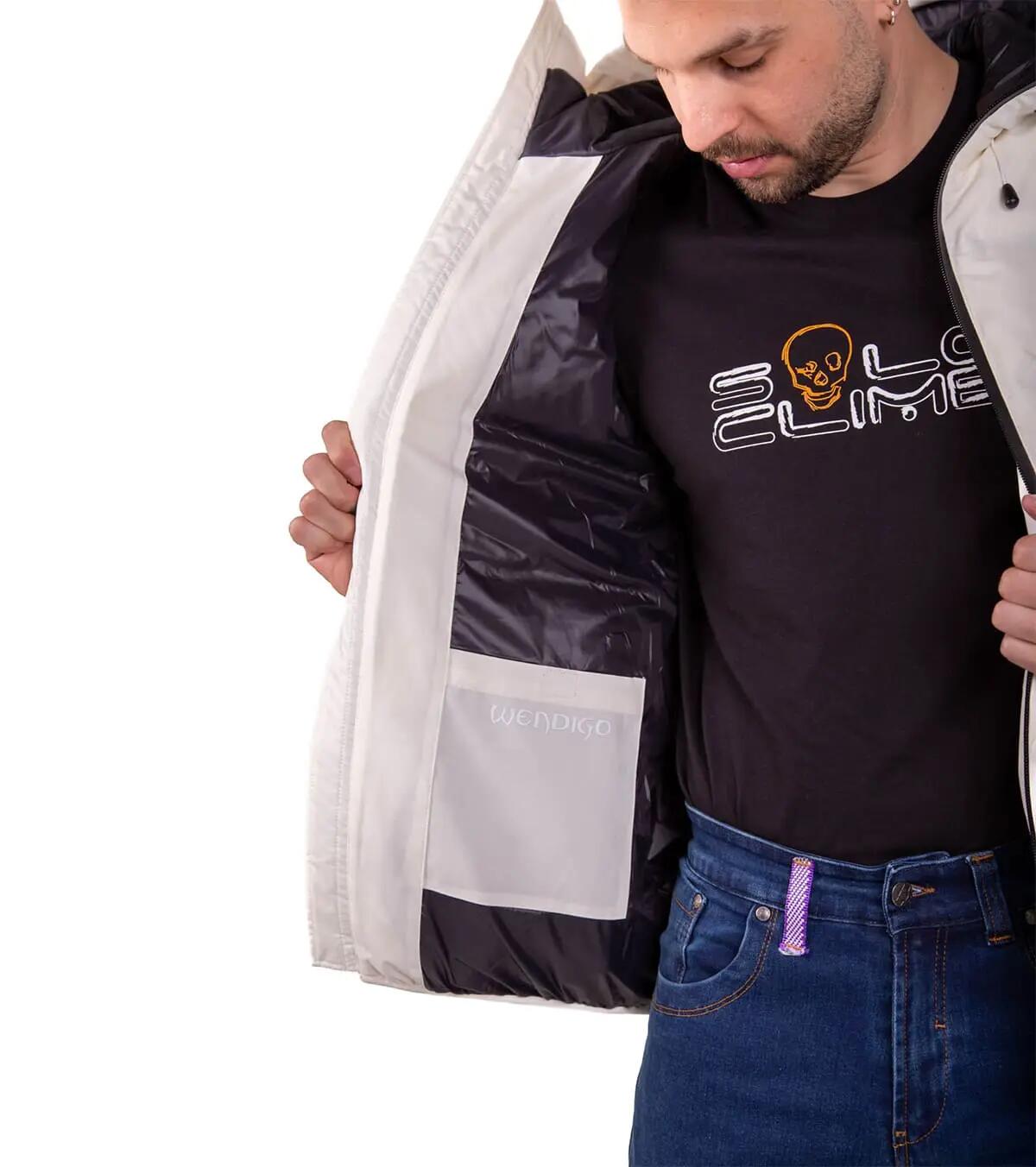 Chaqueta Térmica de Plumas 850 cuins Wendigo Impermeable Unisex Blanco 4/5