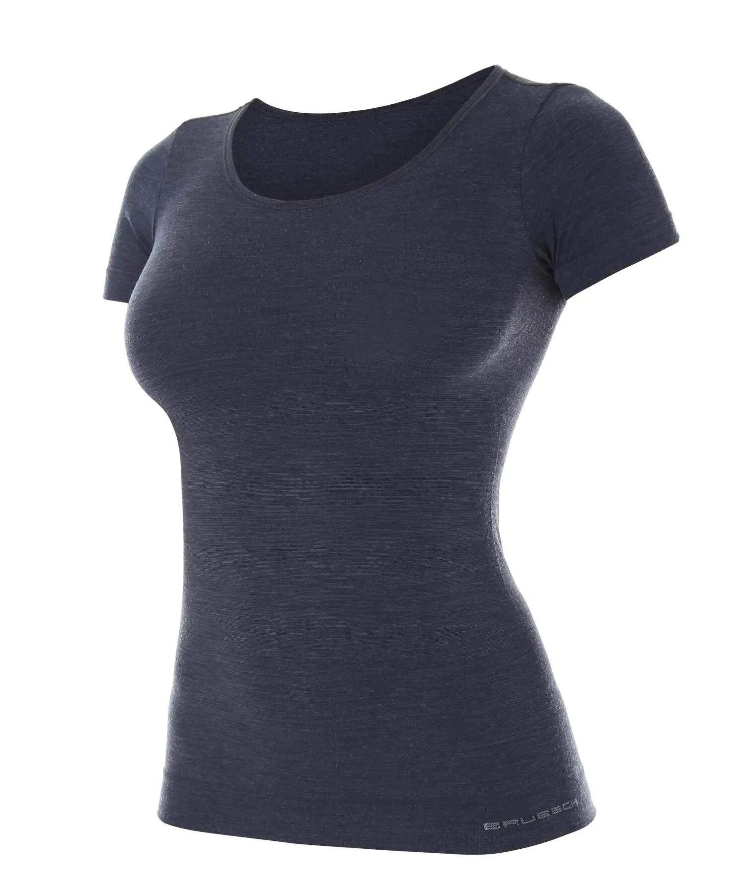Koszulka damska z krótkim rękawem Brubeck COMFORT WOOL 3/7