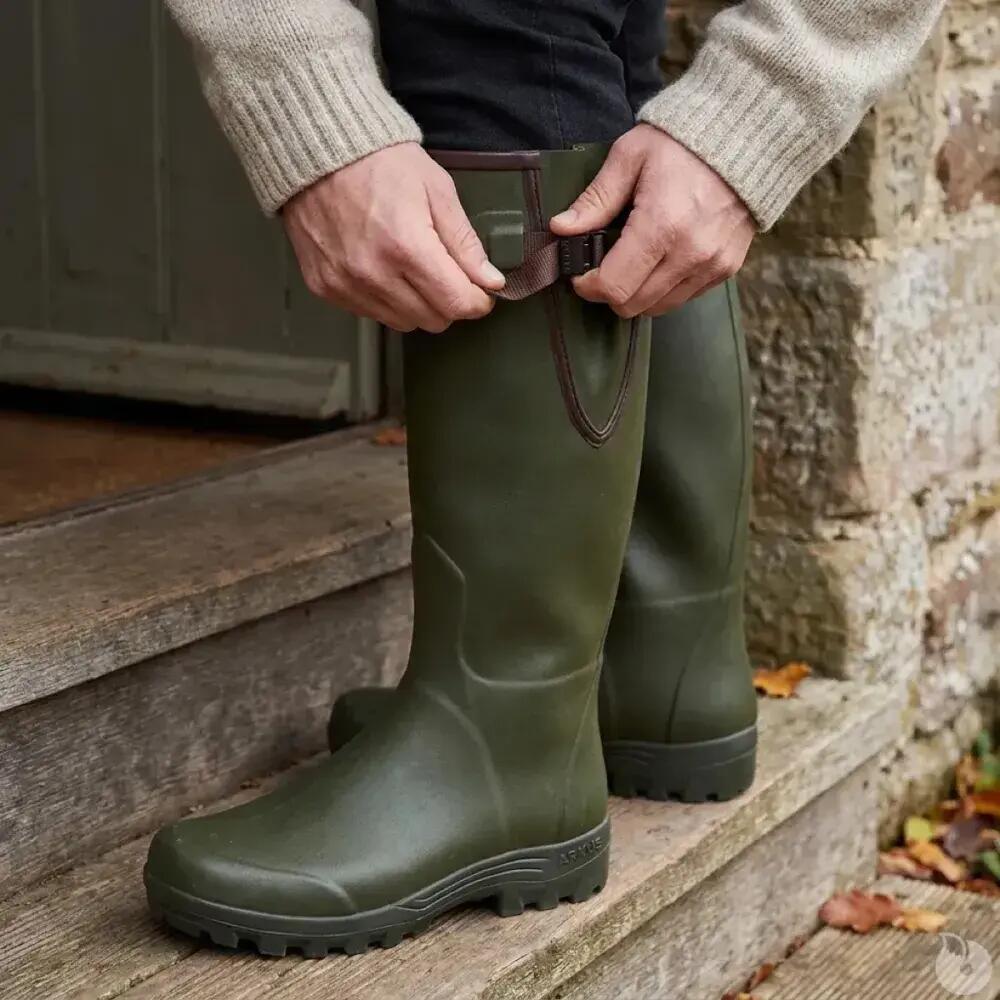 Bottes Arxus Pioneer vertes en caoutchouc naturel 7/9