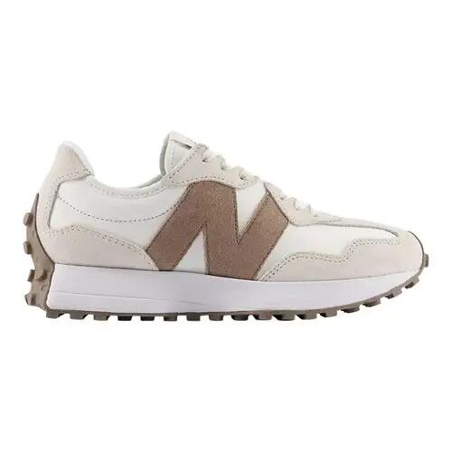 Zapatillas New Balance Beige 327 Linen con Sea Salt y Mushroom Cómodas y Resist 4/4