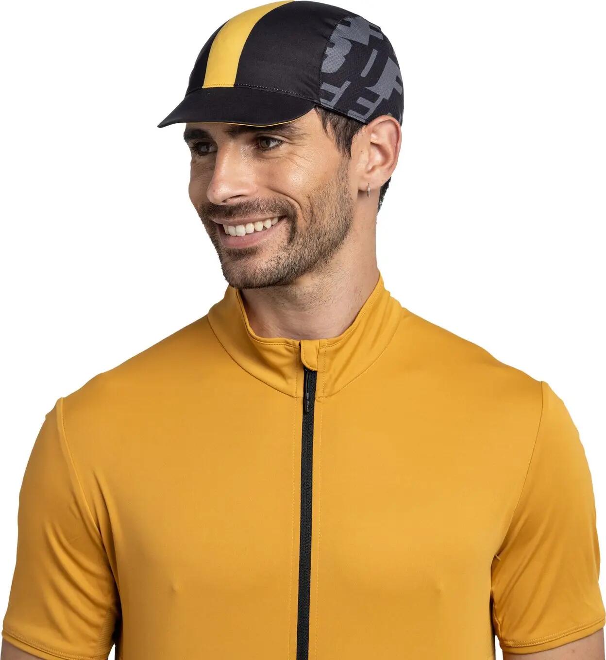 Buff Pack Wielercap Zwart/Geel 4/7