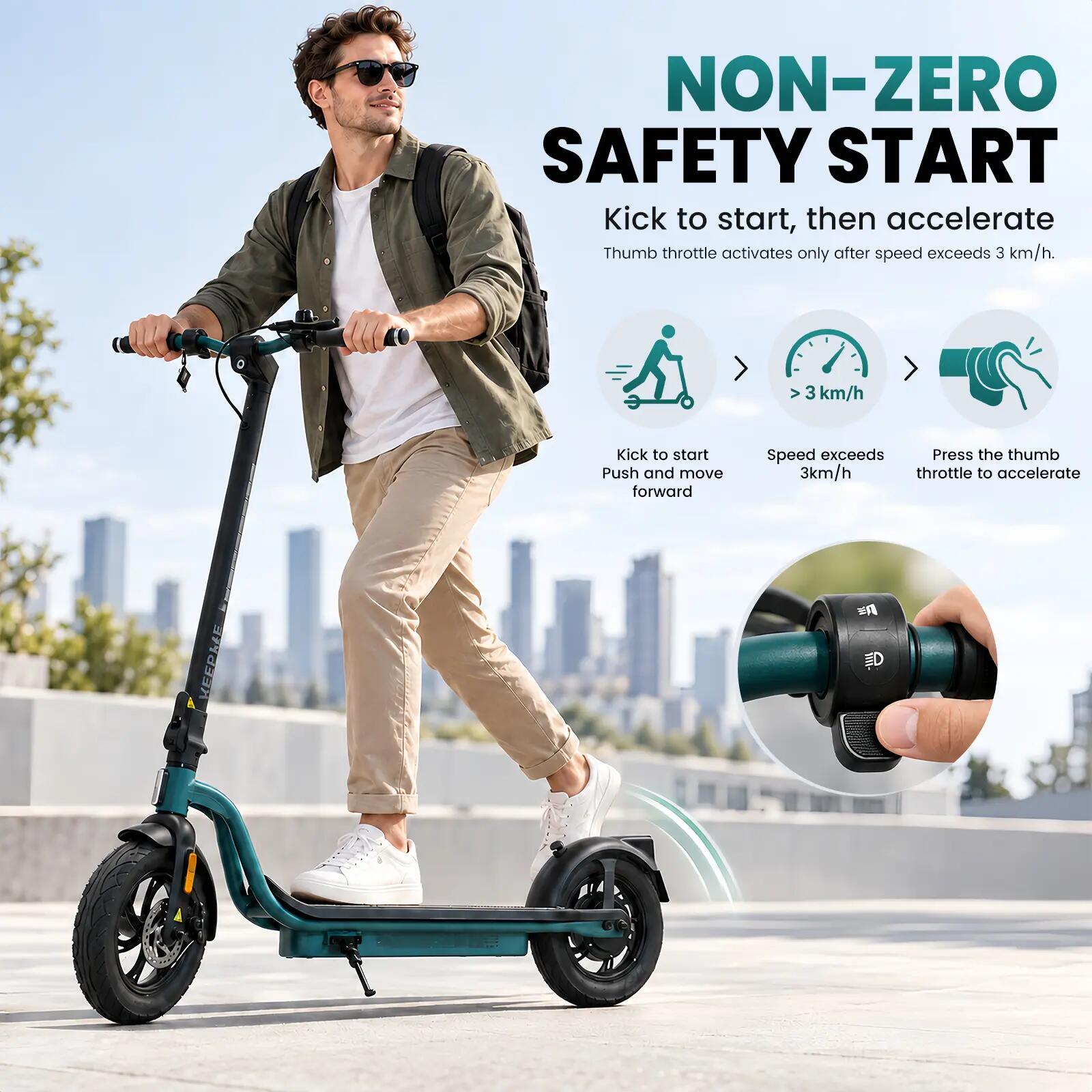 120a PRO Trottinette Électrique Pliable Adulte 800W 12" 540Wh 60km Gar 5 ans 4/8