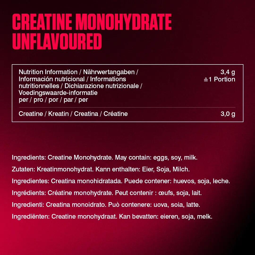 Kreatin Creatine Monohydrate Pulver CREAPURE geschmacksneutral 500 g 5/7