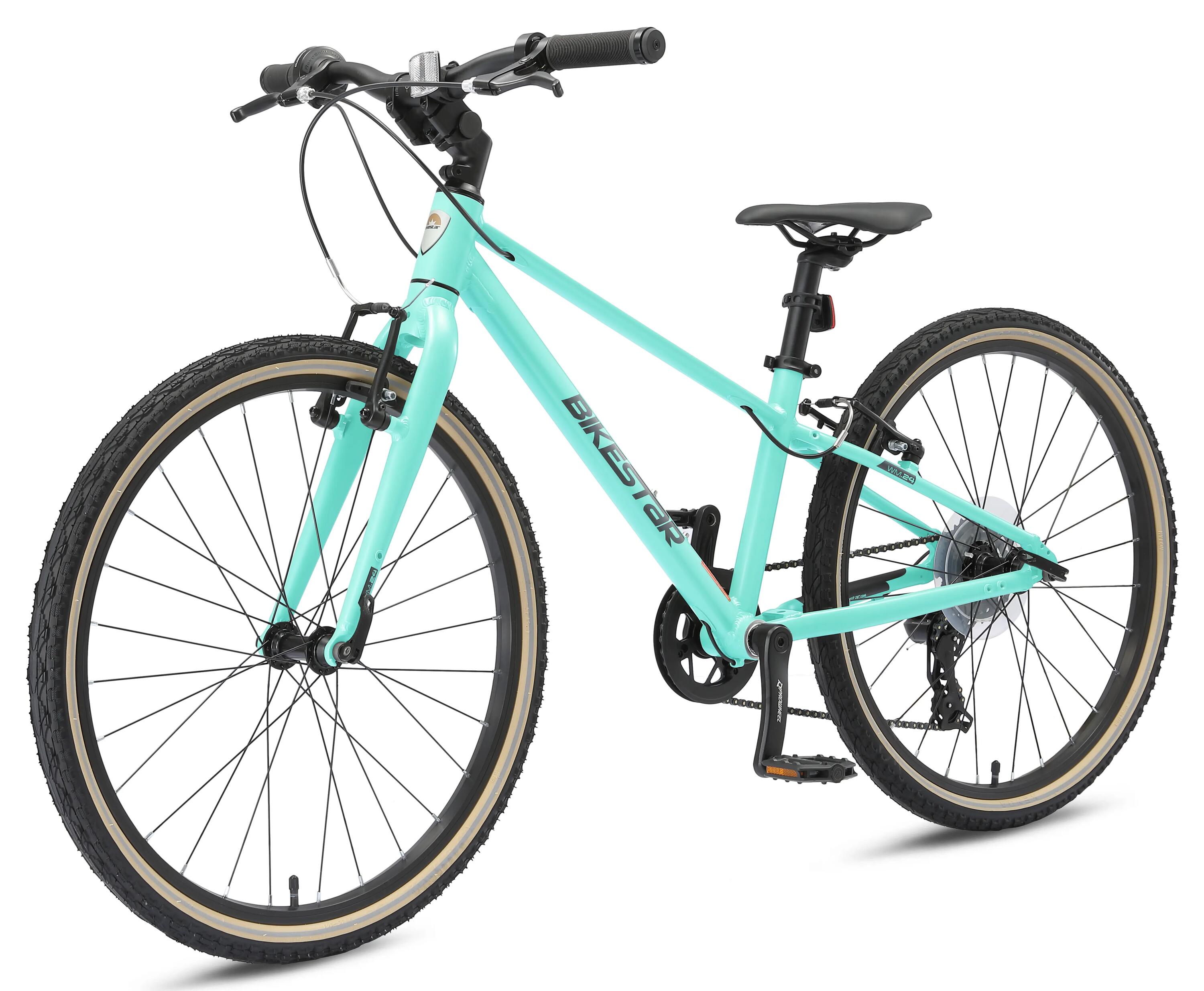 Vélo de ville 24" pour enfants 9 ans, VTC en aluminium léger 9 kg, 8 vitesses 9/11
