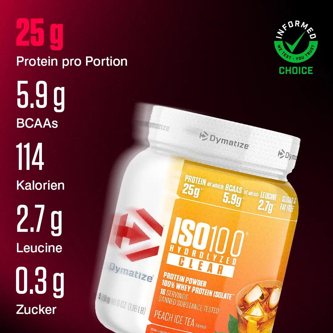Clear Whey | Iso-100 Clear (512g) | Ice Tea Pêche 2/6