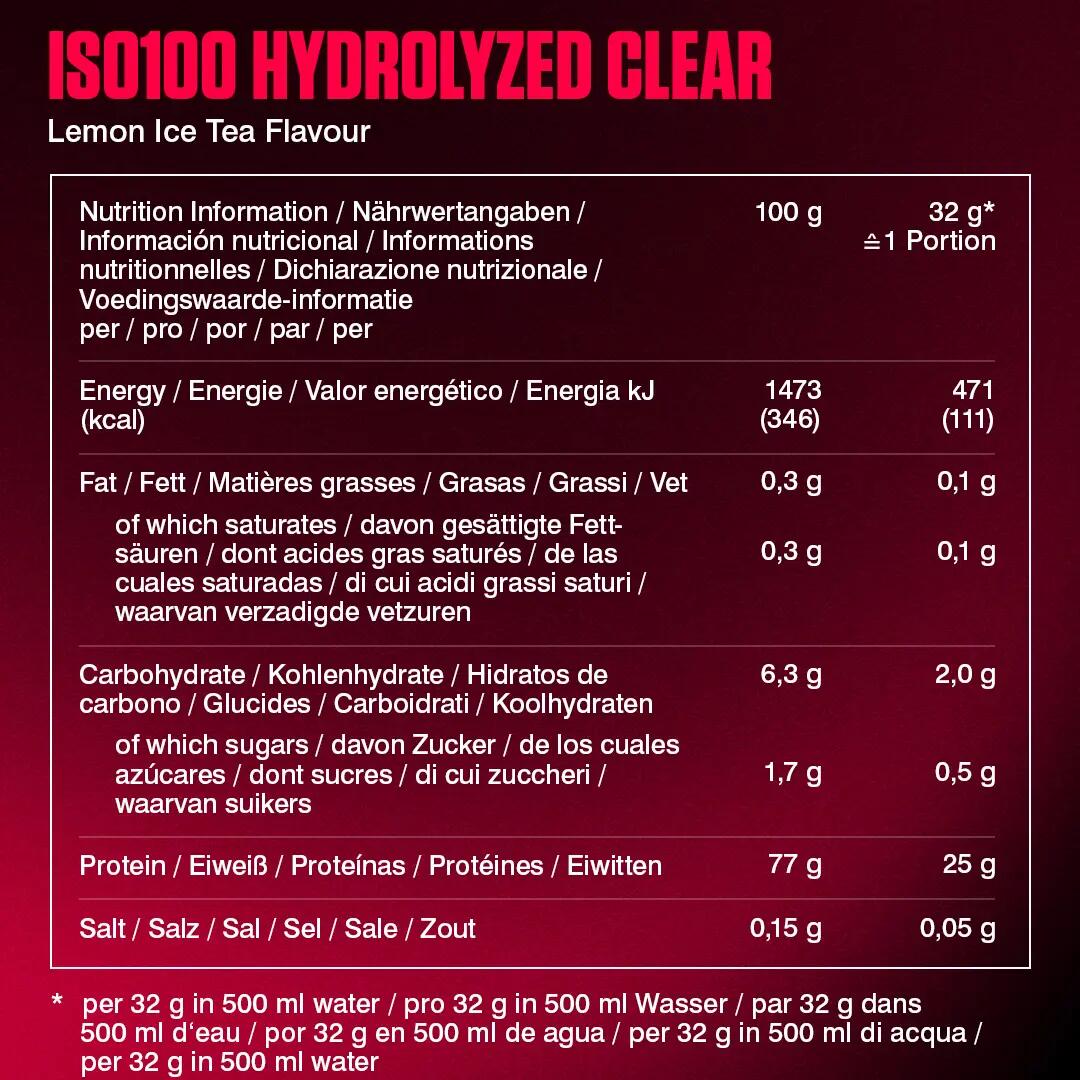 Iso 100 Hydrolyzed Clear 5/6