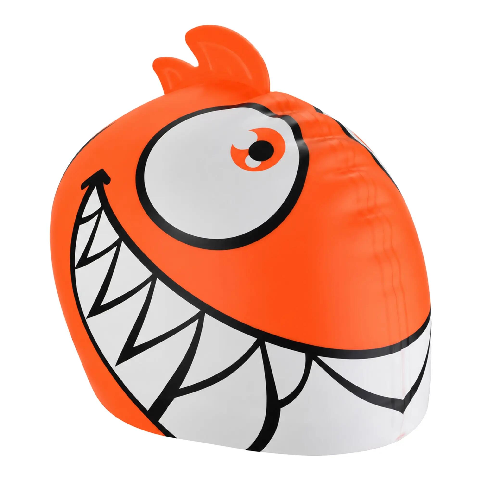 Aqua Speed - Bonnet Natation Enfants Piranha Silicone 3D Confortable 3/3