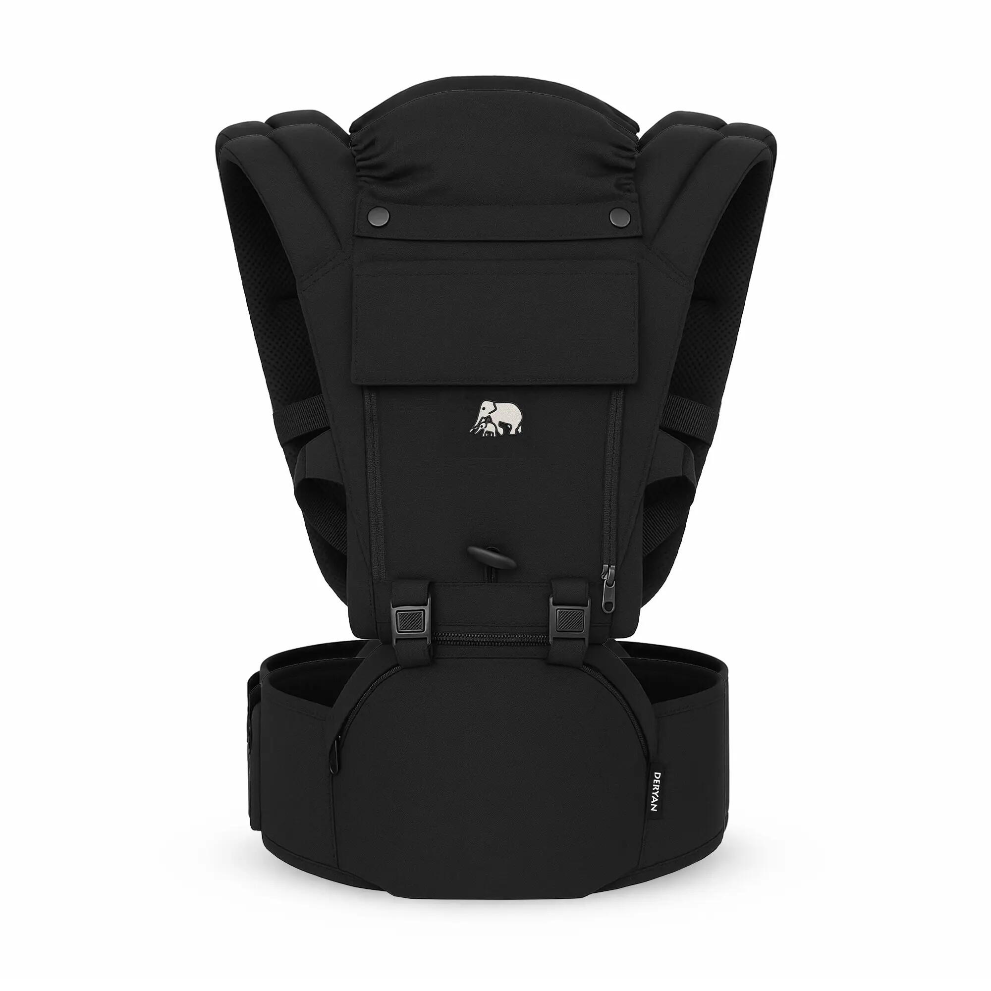 Porta bebe trekking - Ergonomico premium - Nero 3/8