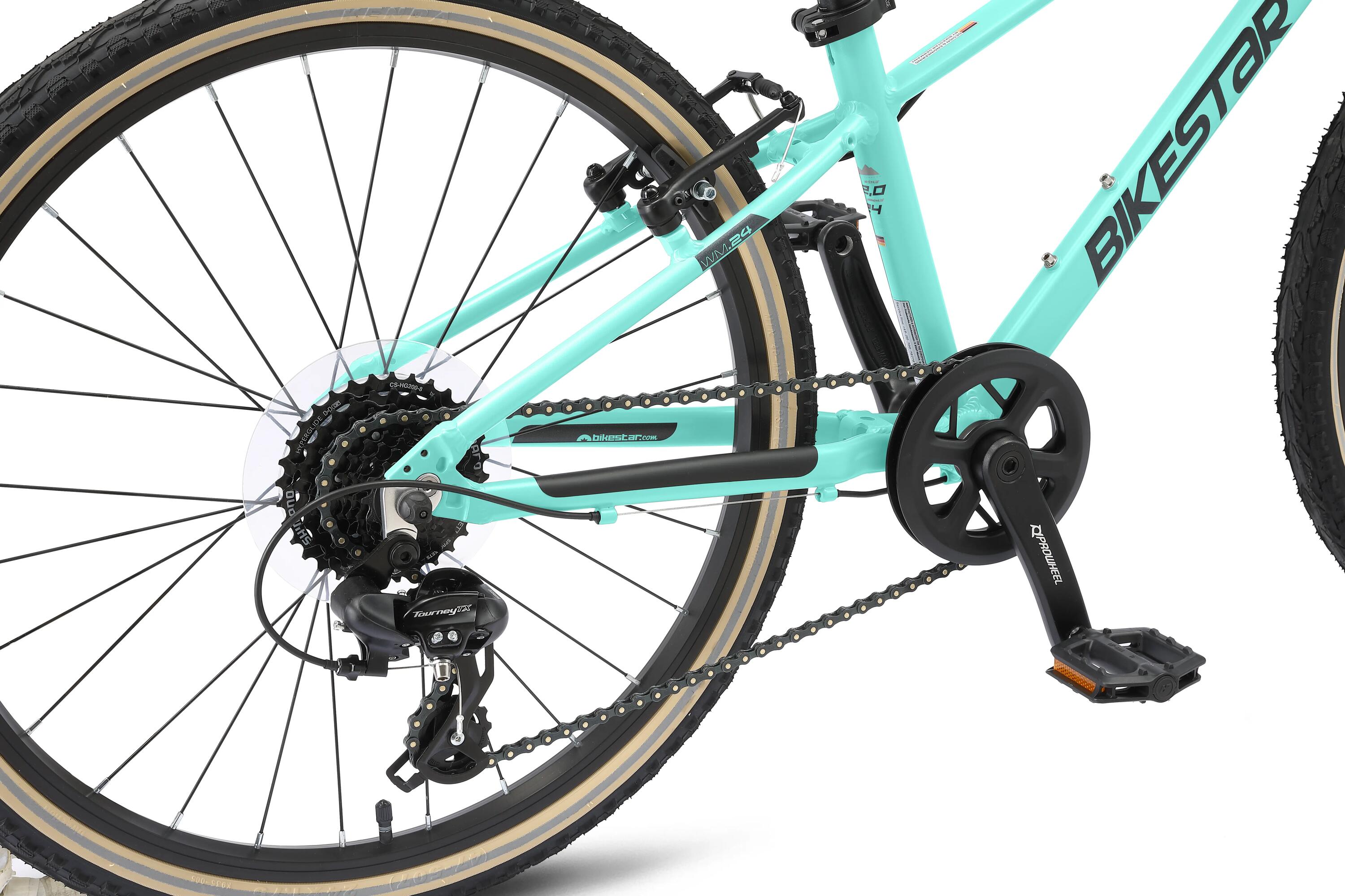 Vélo de ville 24" pour enfants 9 ans, VTC en aluminium léger 9 kg, 8 vitesses 5/11
