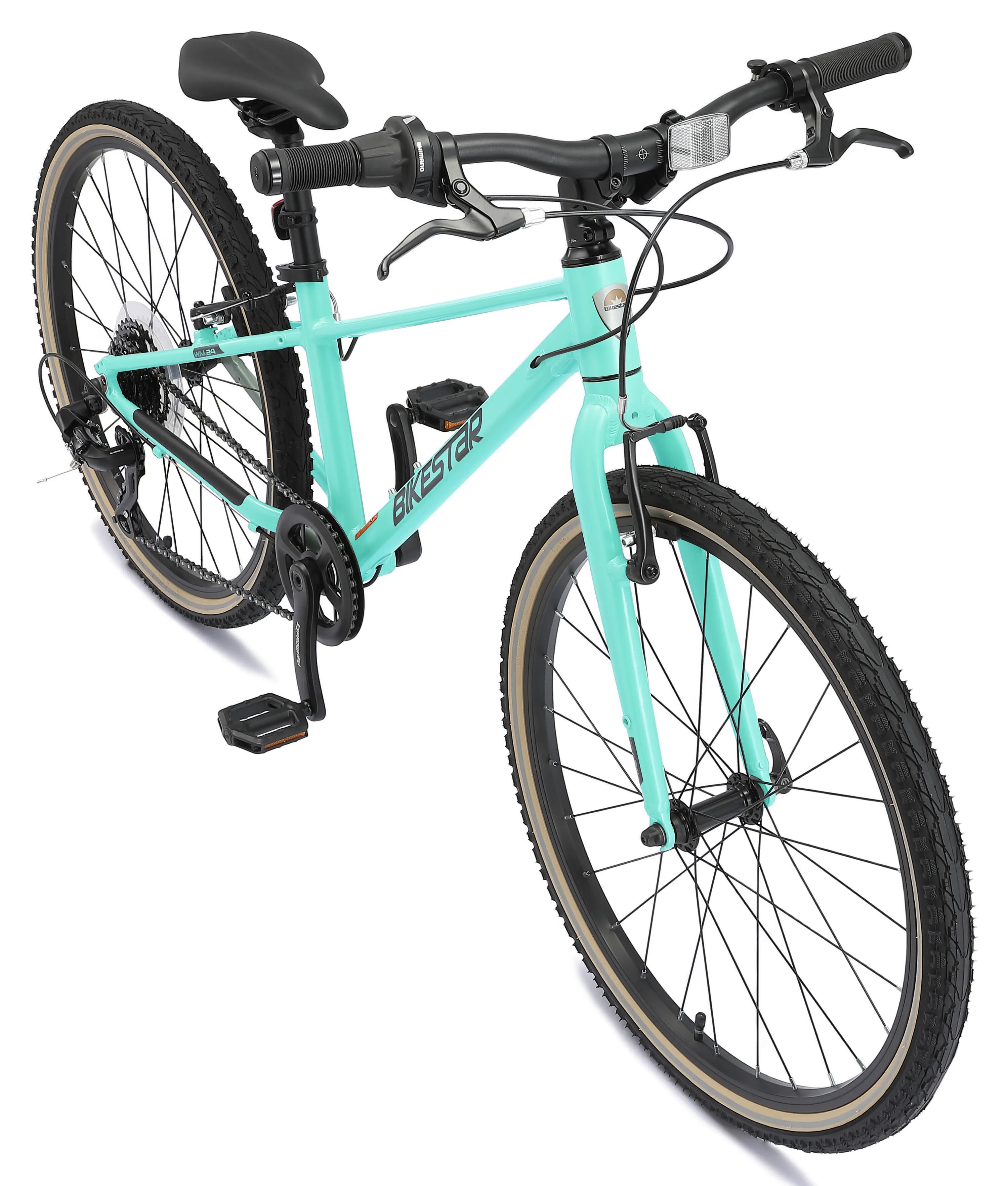 Vélo de ville 24" pour enfants 9 ans, VTC en aluminium léger 9 kg, 8 vitesses 10/11