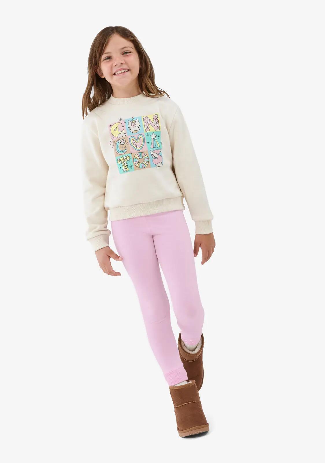 Leggings Bajo Elástico Rosa 3/3