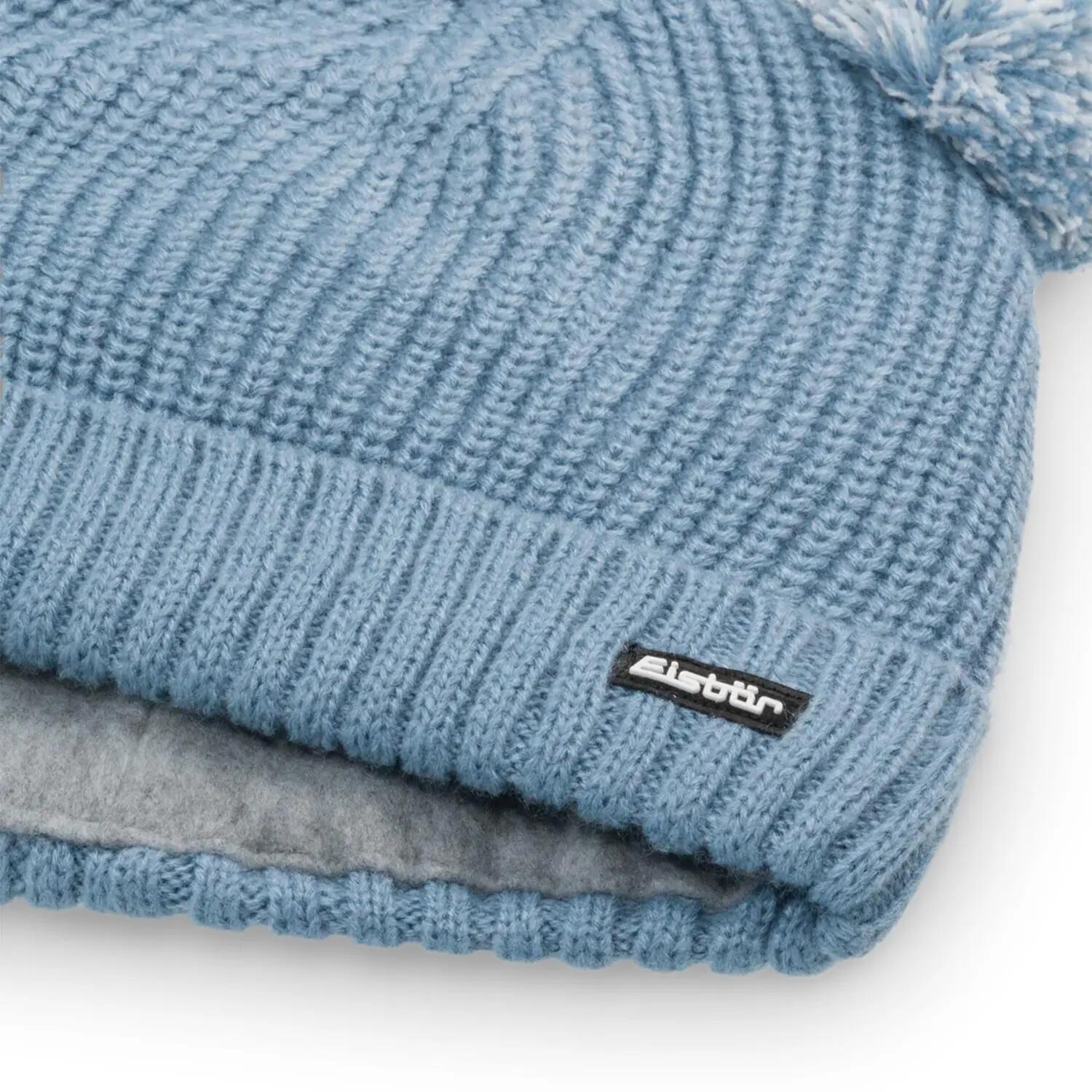 Muts Ponti Kindermuts met pompon Wintermuts Fleece Pompon warm 2/4