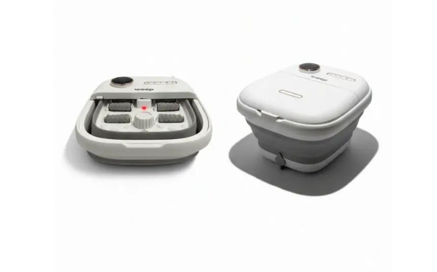 Weep T5 Pro Fußmassagegerät faltbar Fußsprudelbad Heizung Massagerollen 500W 9/14