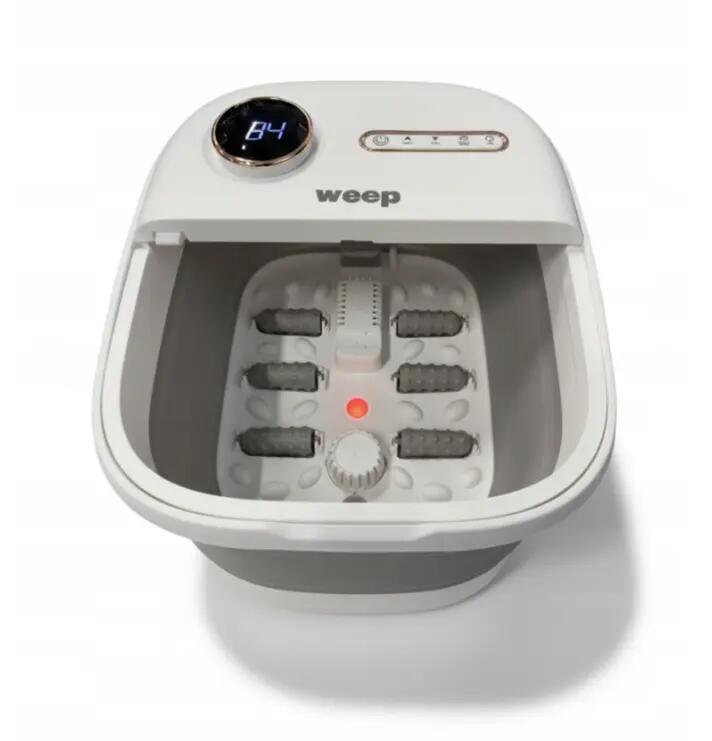 Weep T5 Pro Fußmassagegerät faltbar Fußsprudelbad Heizung Massagerollen 500W 8/14