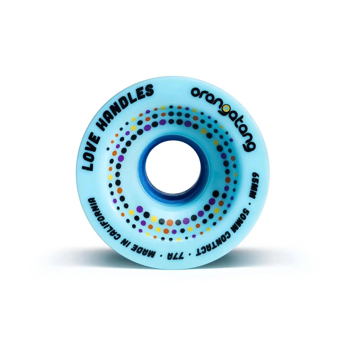 Skateboard-Rollen - Sk8 - Love Handles - 65 mm - Blau - Orangatang 2/4