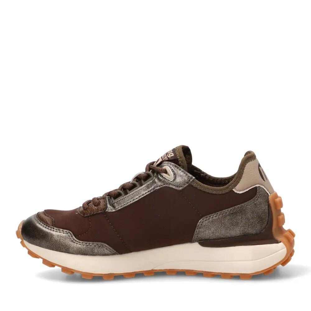 Deportivas Casual Mujer Suela Plana - Modelo 60030 Café 3/6