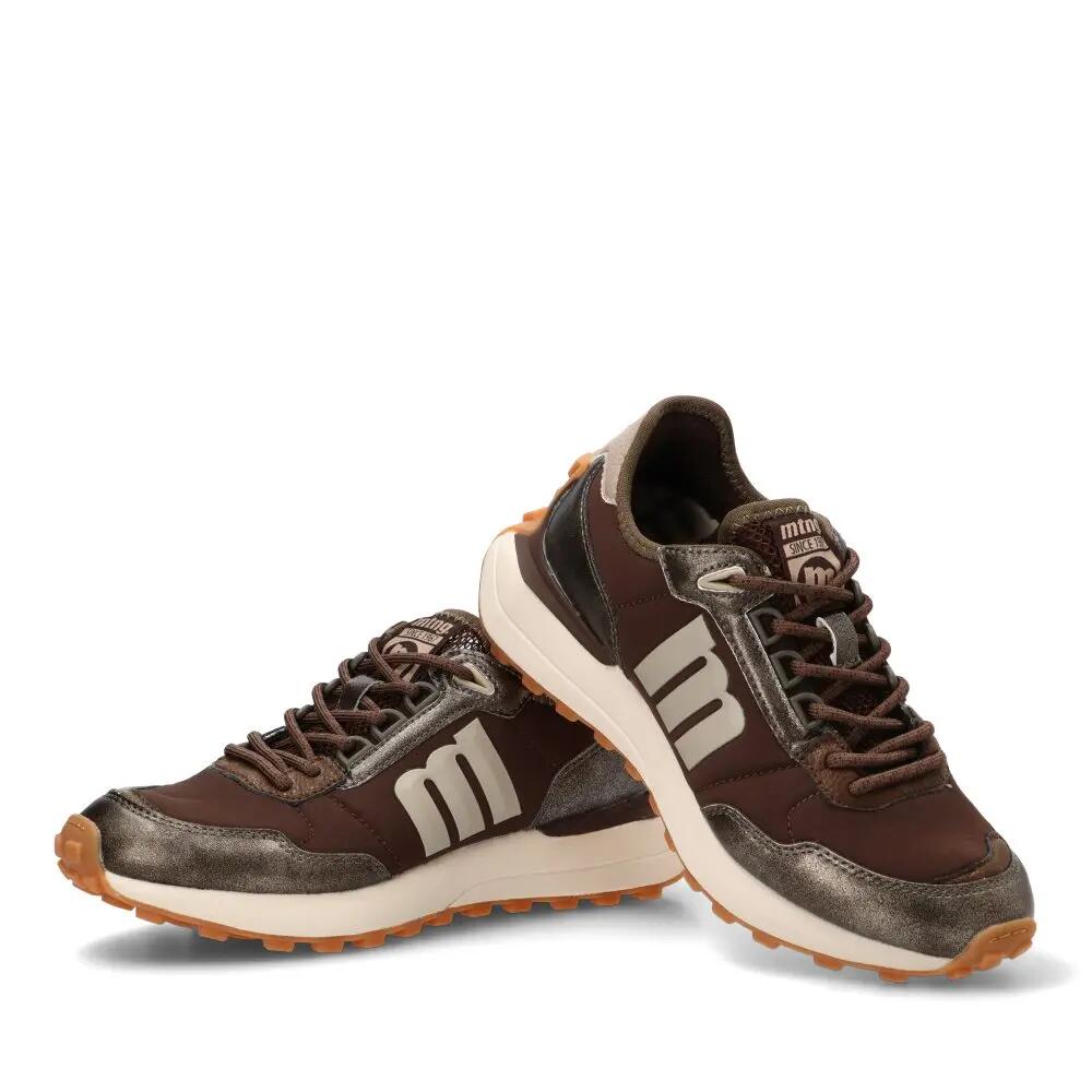 Deportivas Casual Mujer Suela Plana - Modelo 60030 Café 5/6