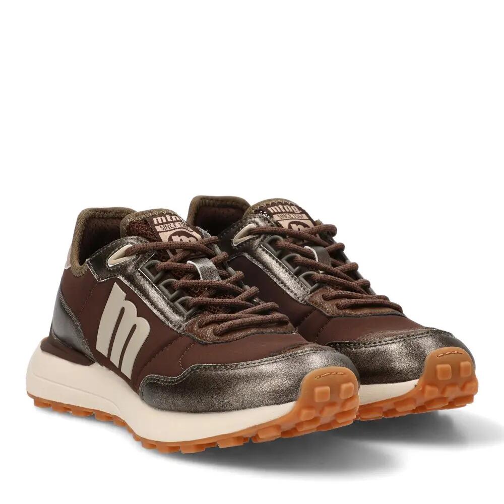 Deportivas Casual Mujer Suela Plana - Modelo 60030 Café 2/6