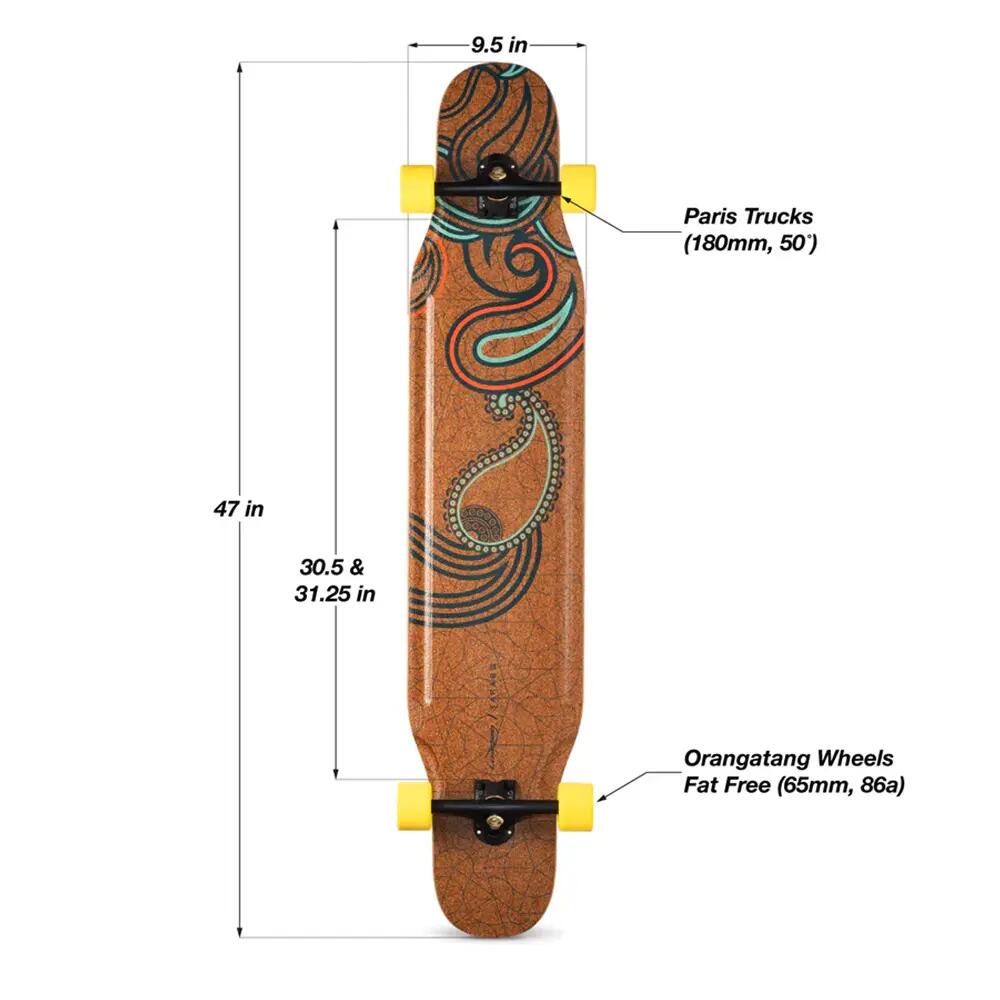 Longboard completo - Tarab II - Flex 2 - Cargado 3/4