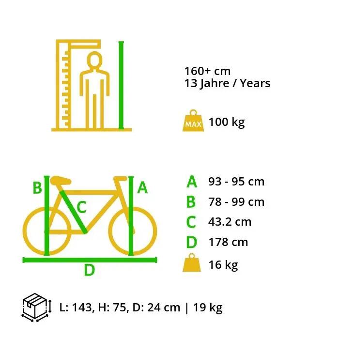 MTB 27.5" alluminio, hardtail, 21 velocità, freno a disco 13/13