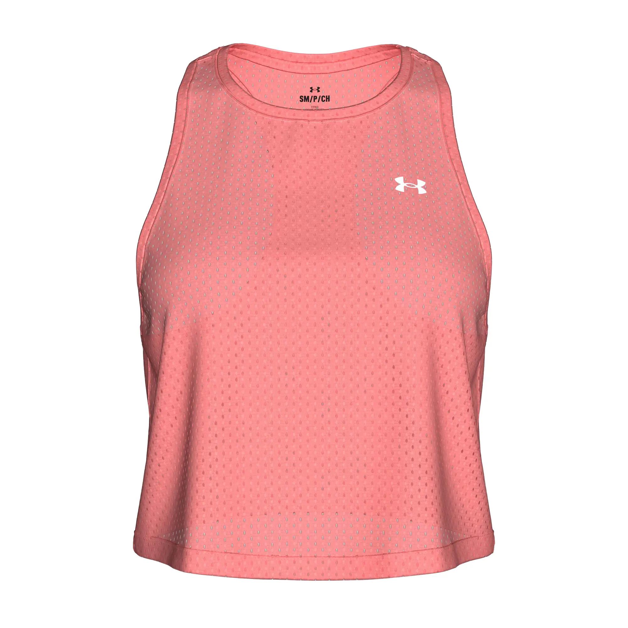 Débardeur court d'entraînement pour femme Under Armour Tech Sport Mesh posh 2/3