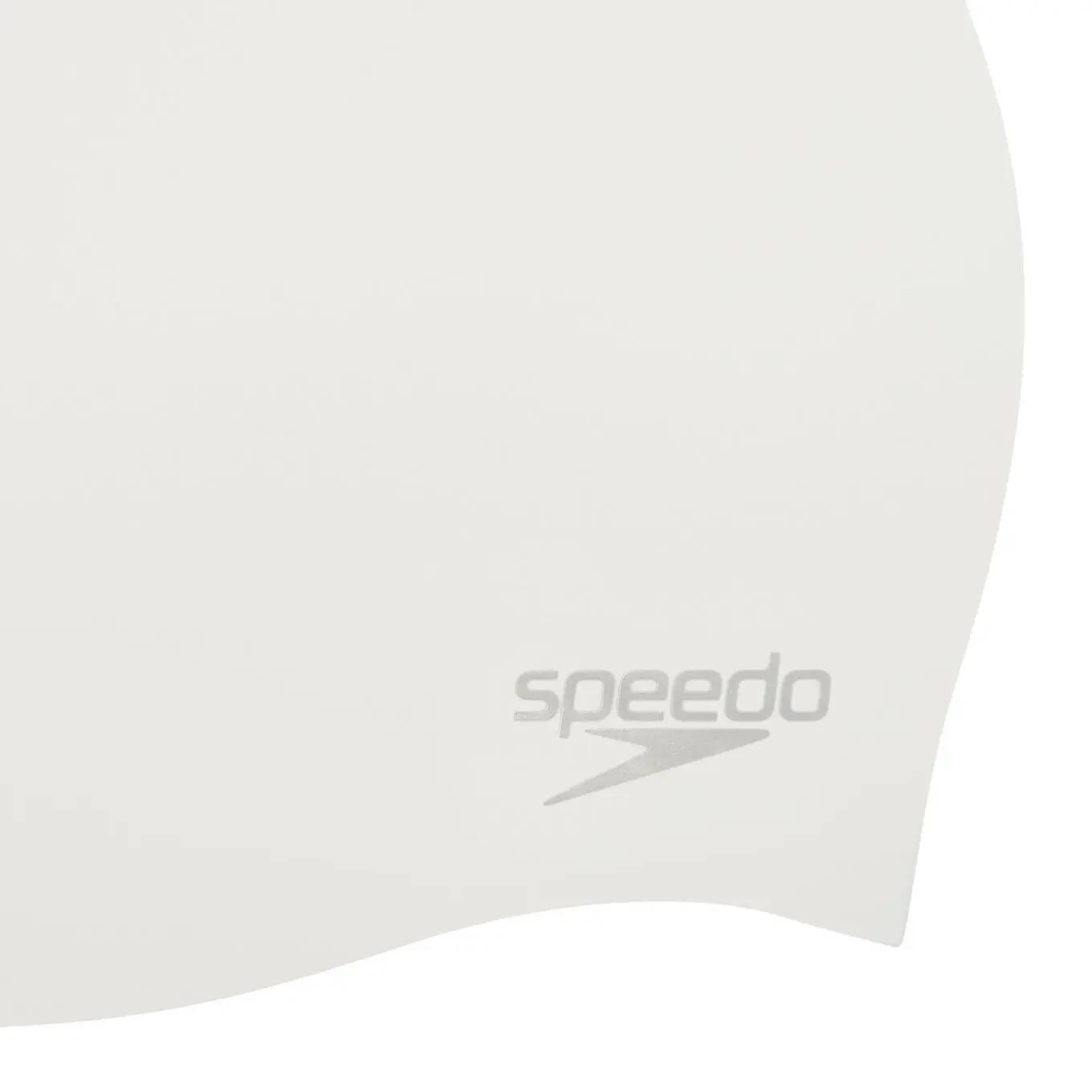 Bonnet de Bain Speedo Moulded Silicone Blanc 3/4